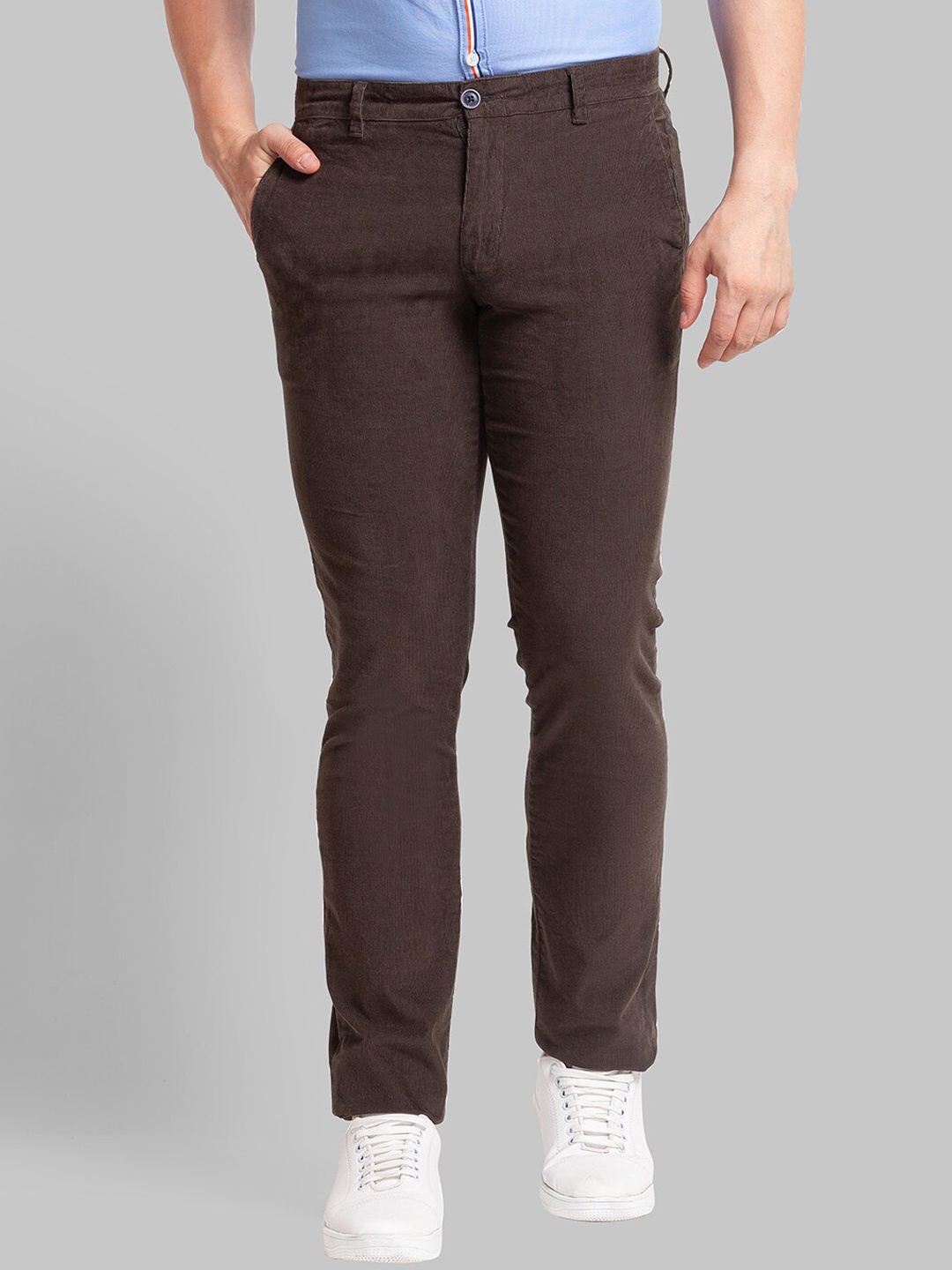 

Parx Men Green Tapered Fit Trousers