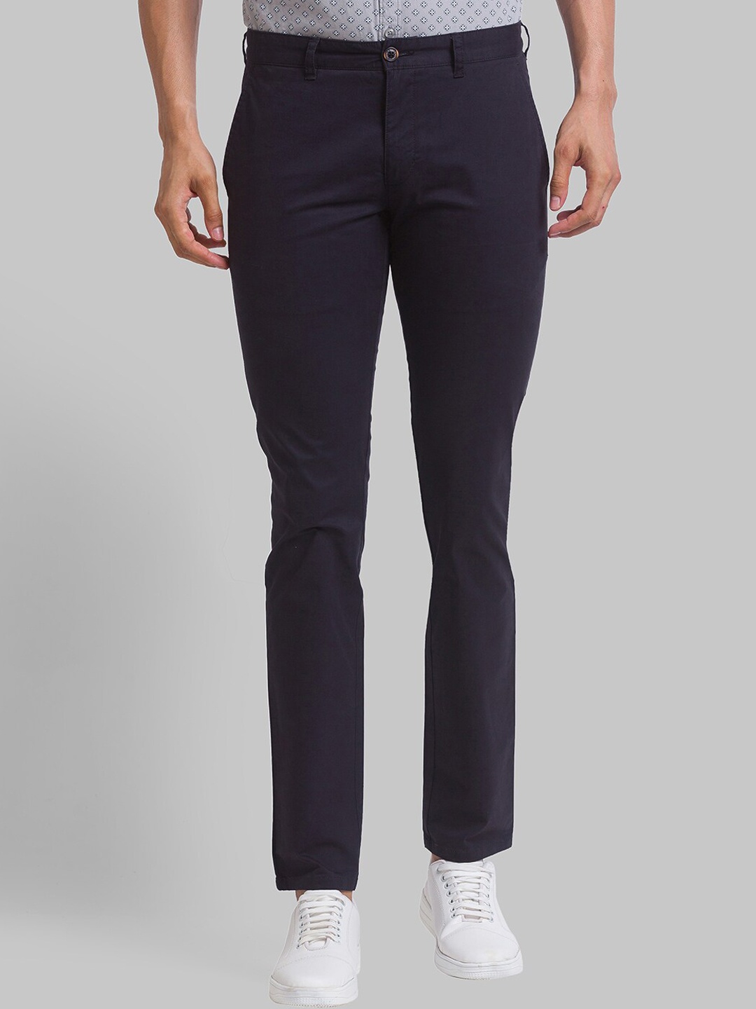 

Parx Men Black Tapered Fit Trousers