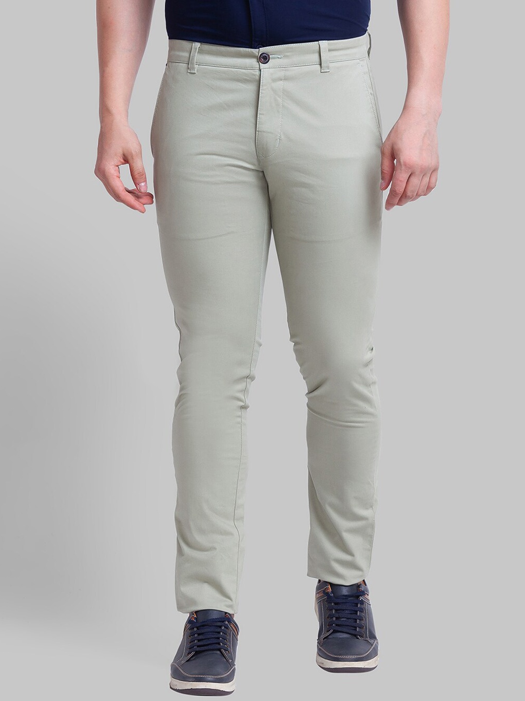 

Parx Men Green Tapered Fit Trousers
