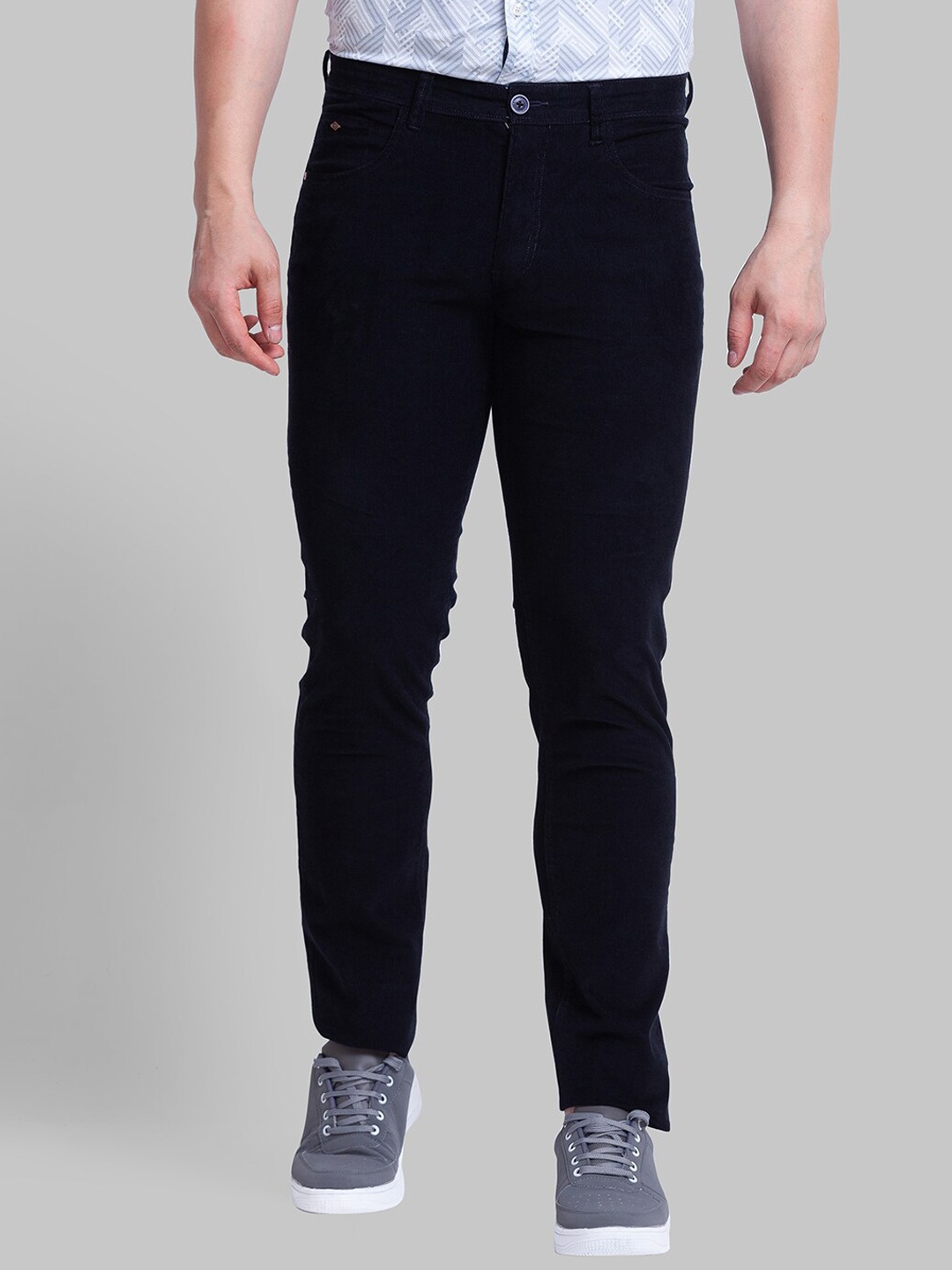 

Parx Men Blue Tapered Fit Trousers