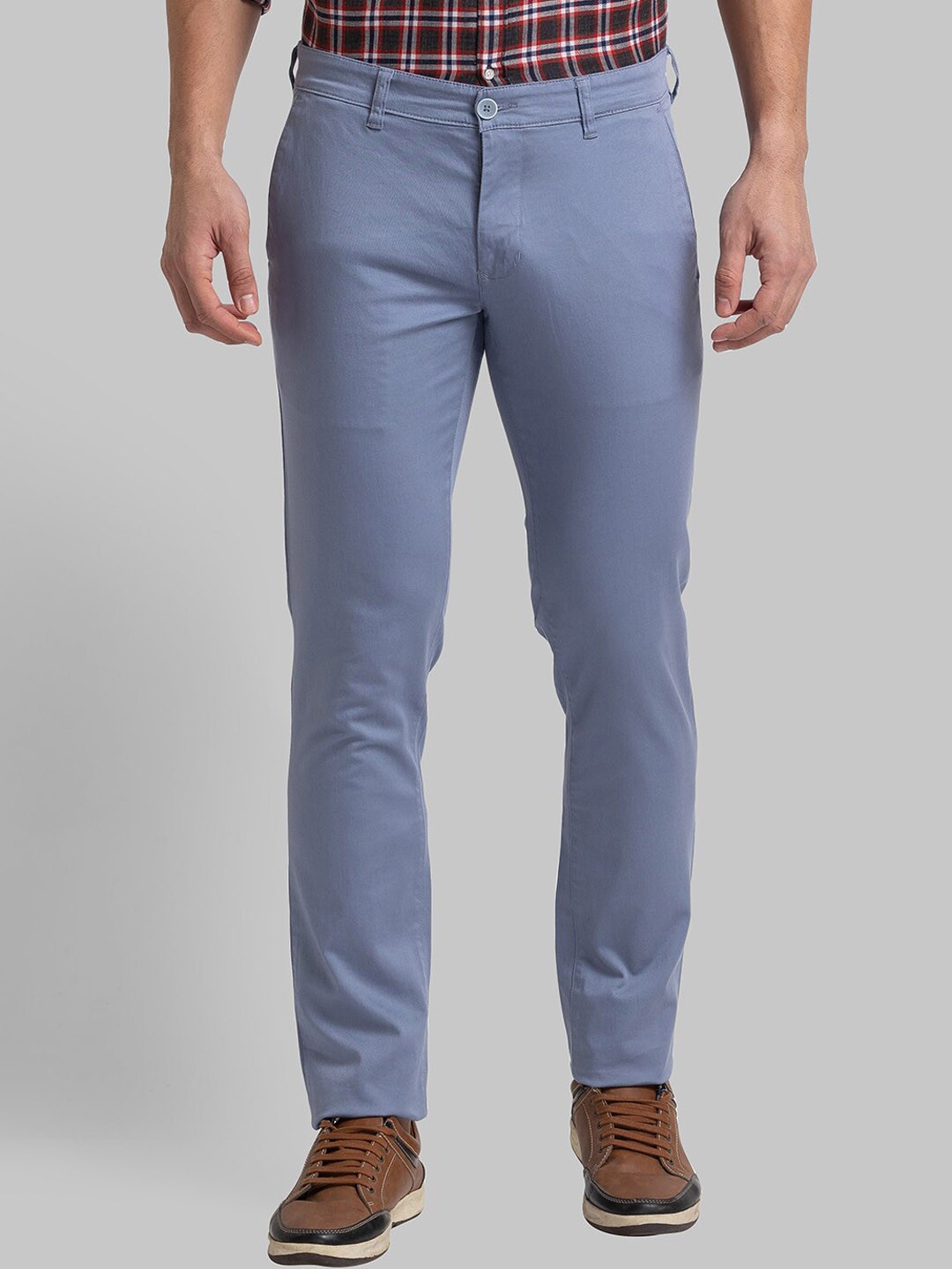 

Parx Men Blue Tapered Fit Trousers