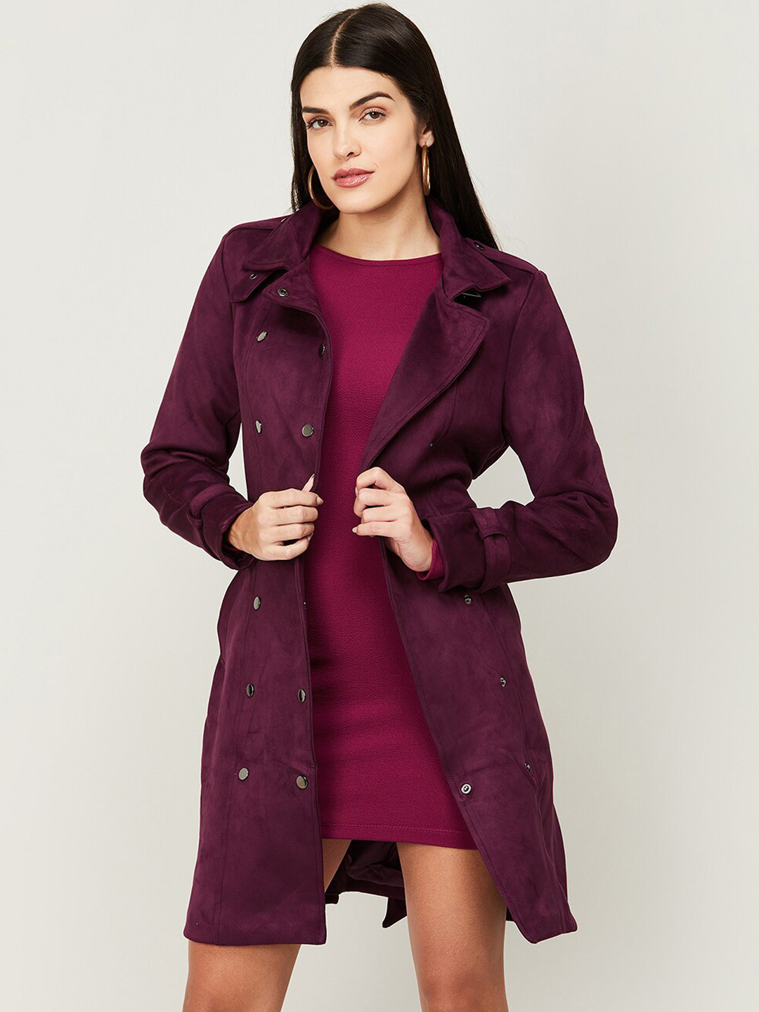 

CODE by Lifestyle Women Red Lightweight Longline Tailored Jacket