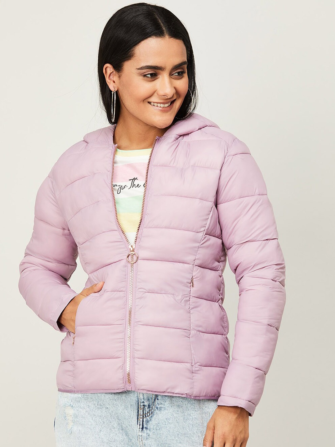 

CODE by Lifestyle Women Blue Lightweight Puffer Jacket