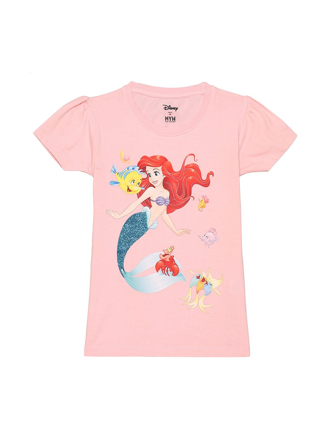 

Disney by Wear Your Mind Girls Pink Printed T-shirt