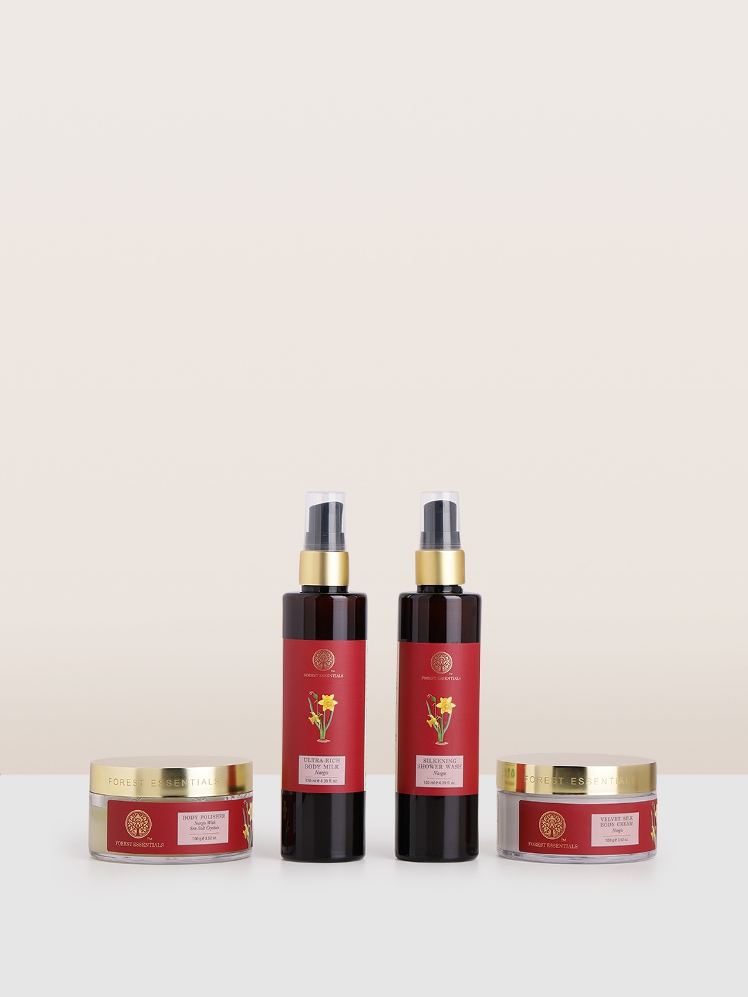 

Forest Essentials 4 Pcs Chandra Van Body Care Gift Box Set Nargis, Blue