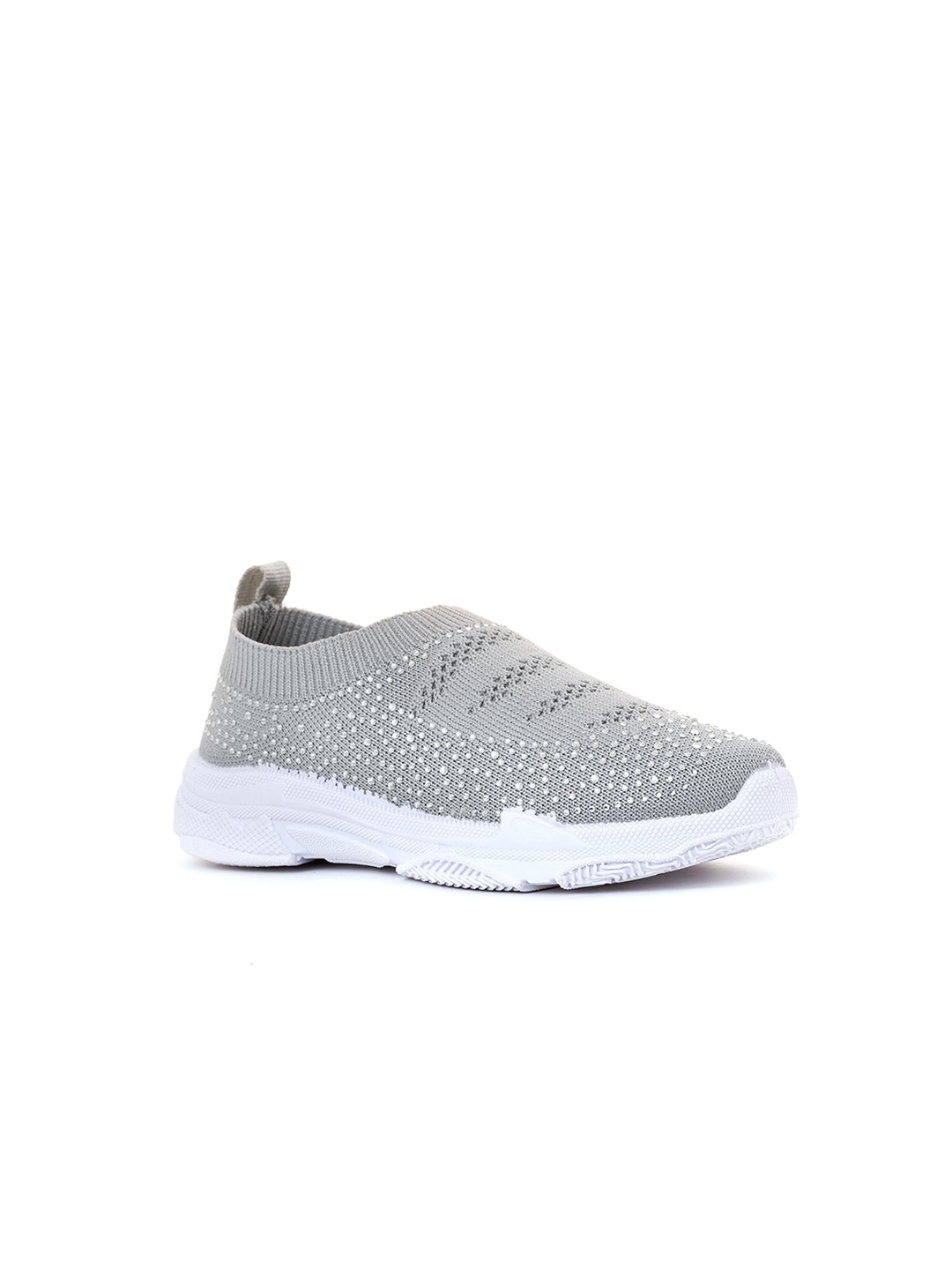 

Khadims Girls Grey Woven Design Slip-On Sneakers