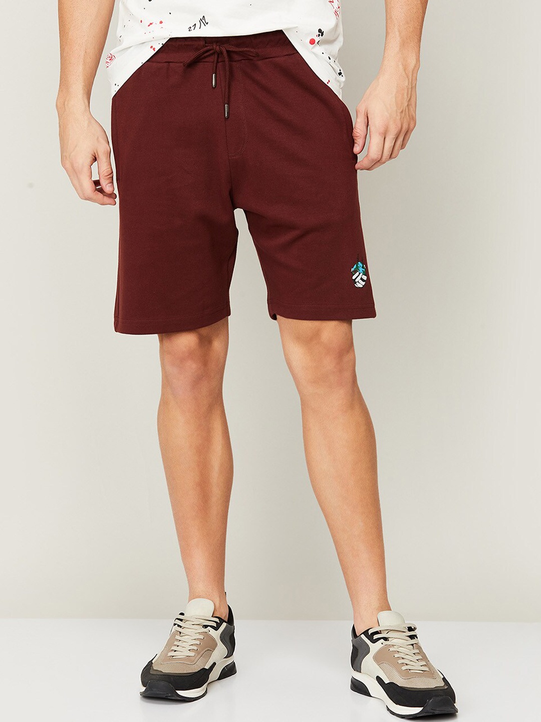 Fame Forever by Lifestyle Men Brown Slim Fit Shorts
