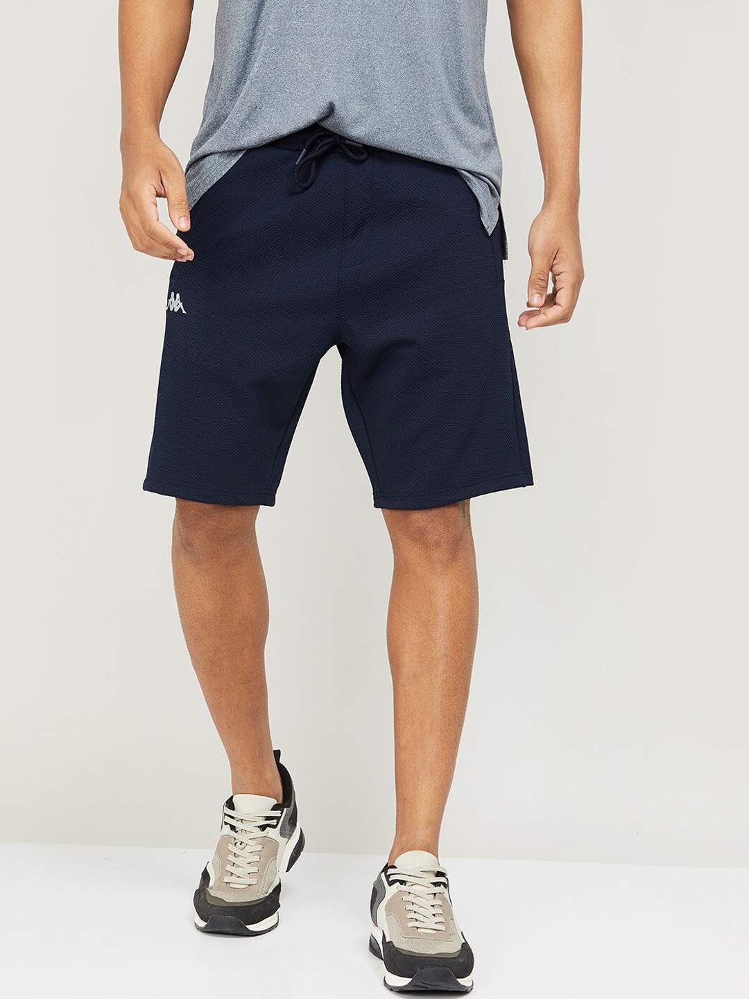 

Kappa Men Navy Blue Training or Gym Sports Shorts