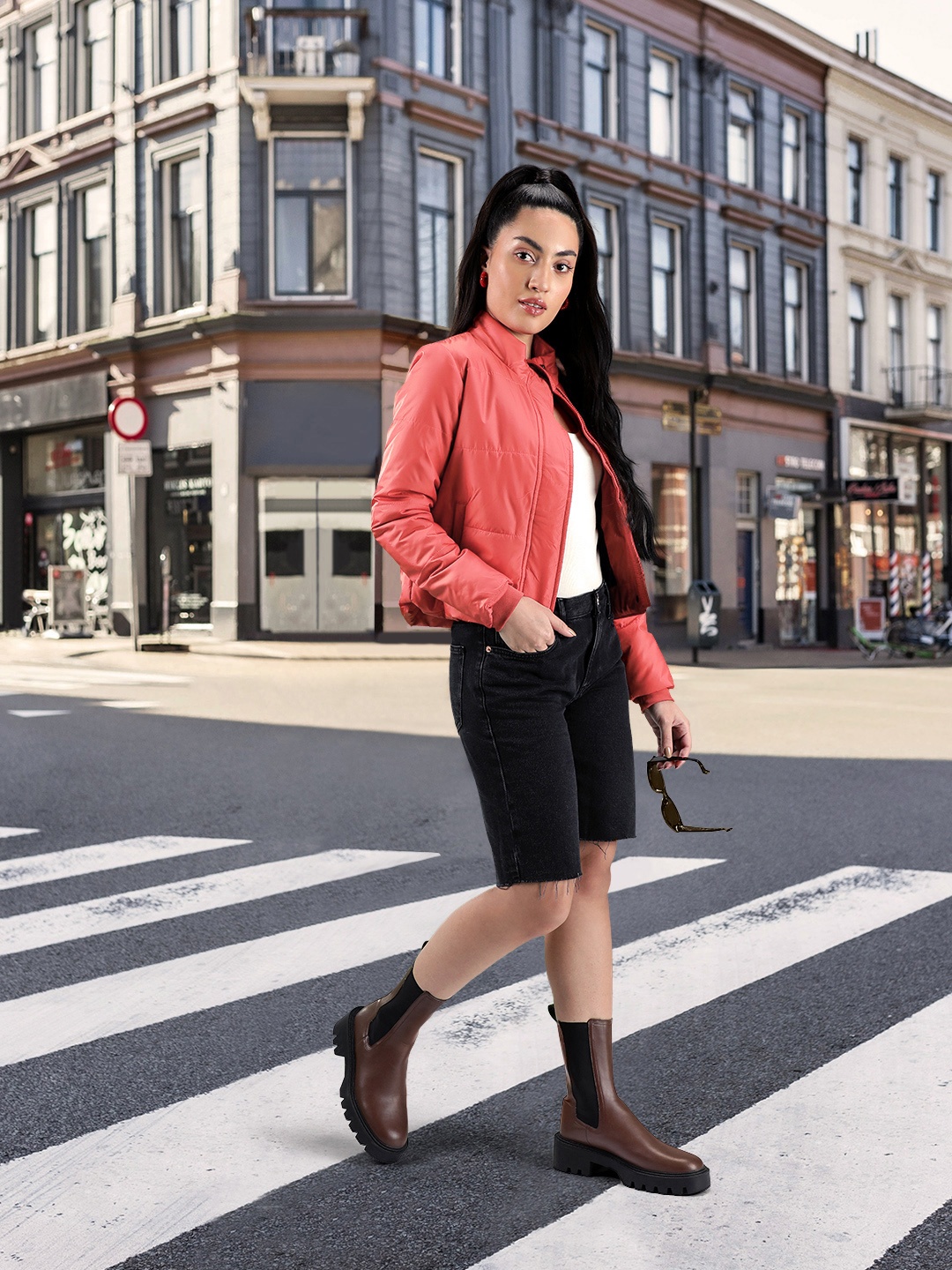 

U S Polo Assn Women Red Woven Padded Jacket