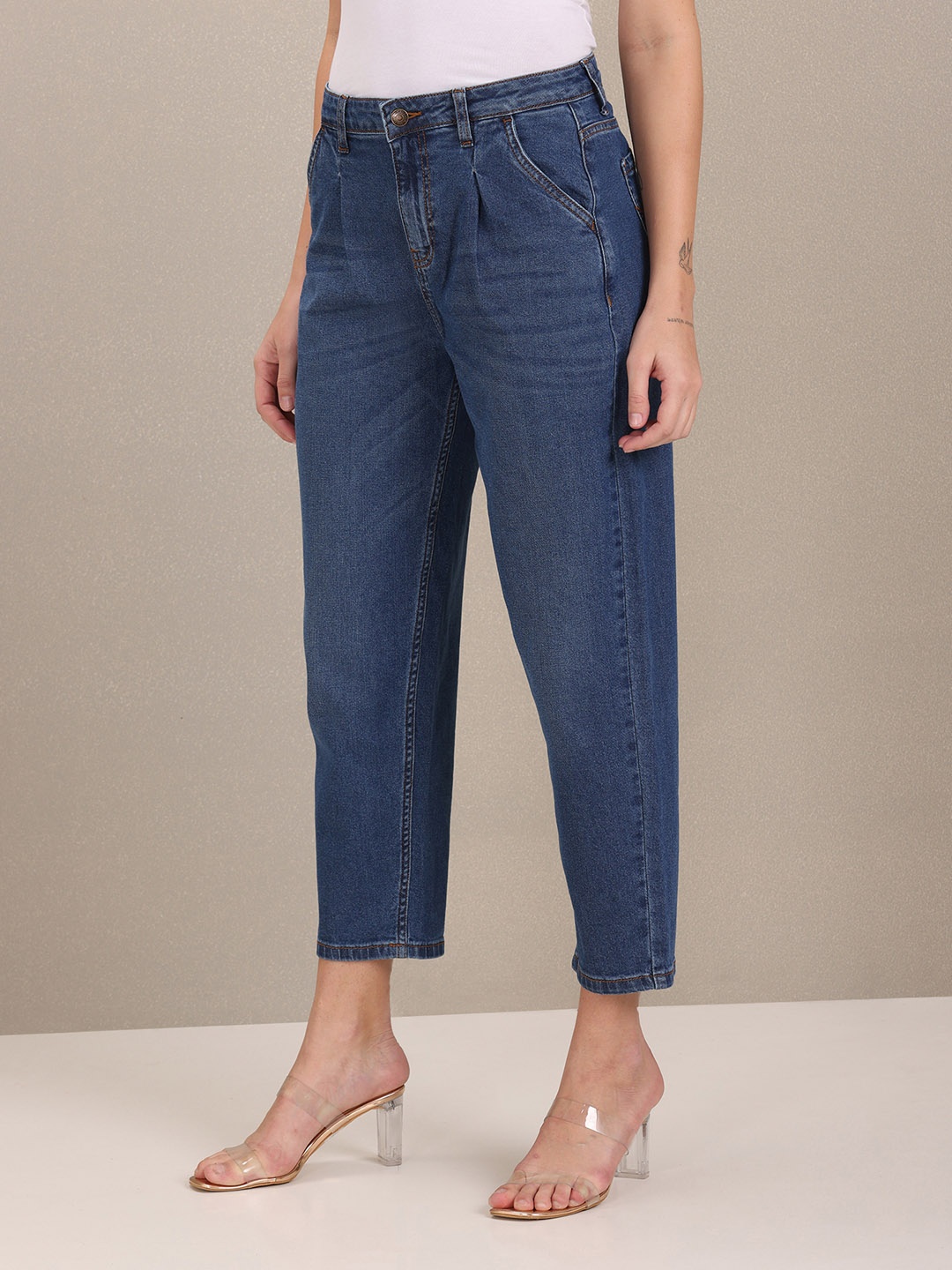 

U S Polo Assn Women Women Blue Slouchy Fit Stretchable Jeans