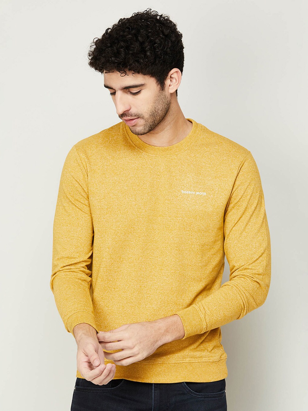 

Bossini Men Yellow Sweatshirt