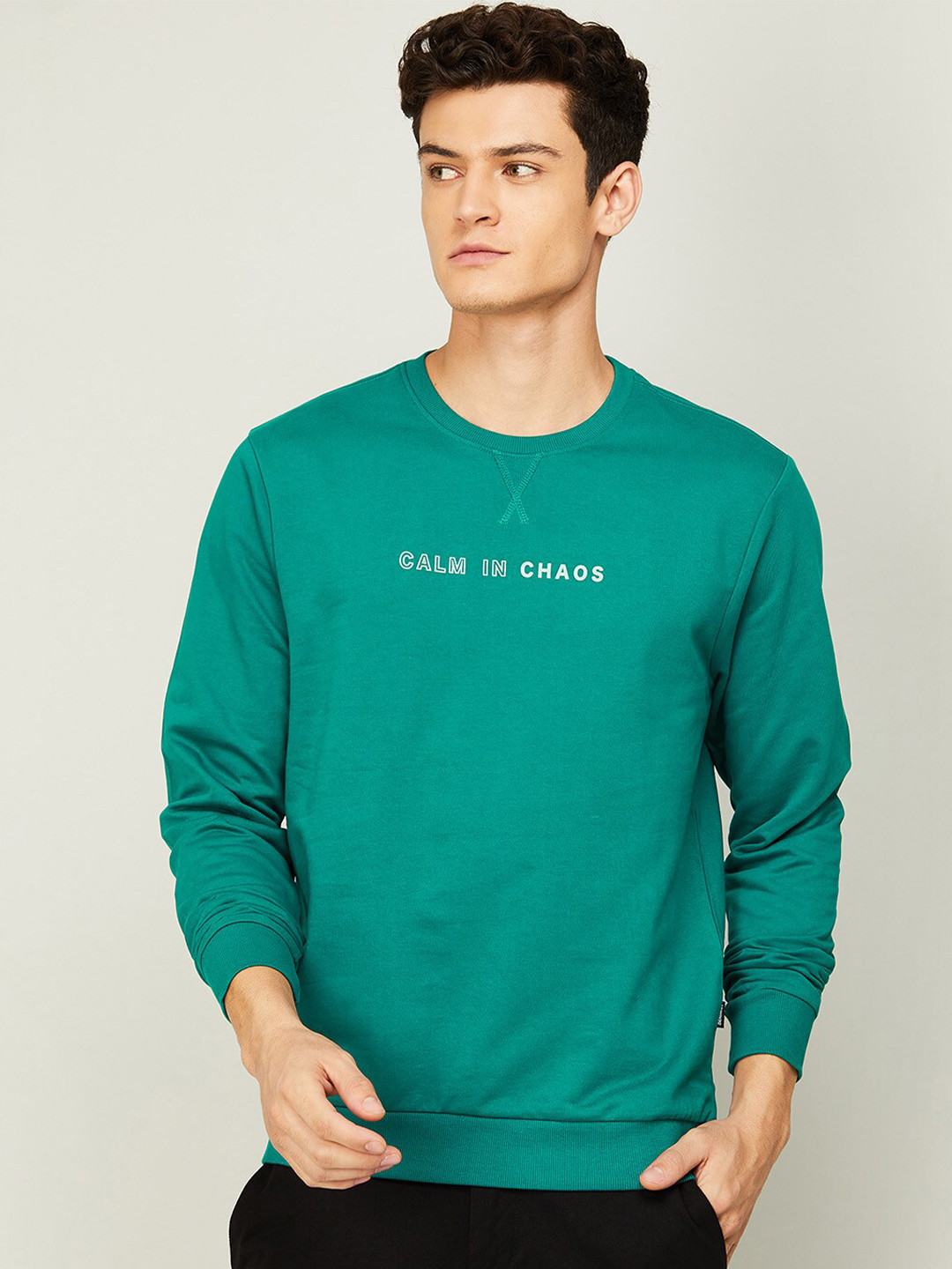 

Fame Forever by Lifestyle Men Teal Sweatshirt