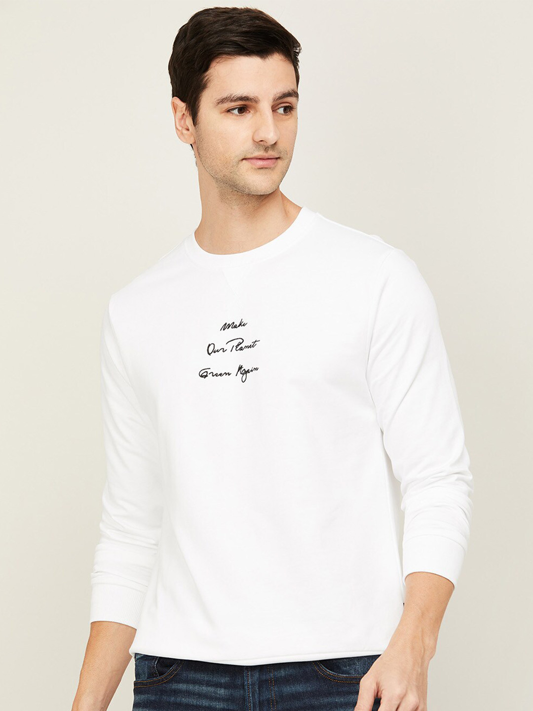 

Fame Forever by Lifestyle Men White Sweatshirt
