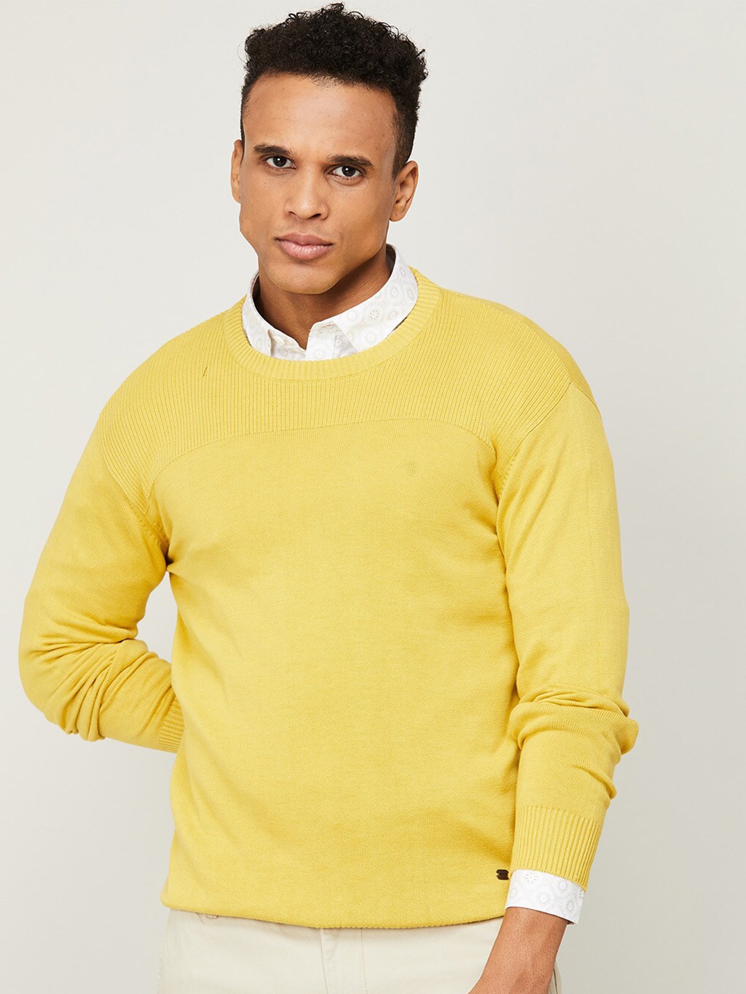 

Fame Forever by Lifestyle Men Yellow Sweatshirt