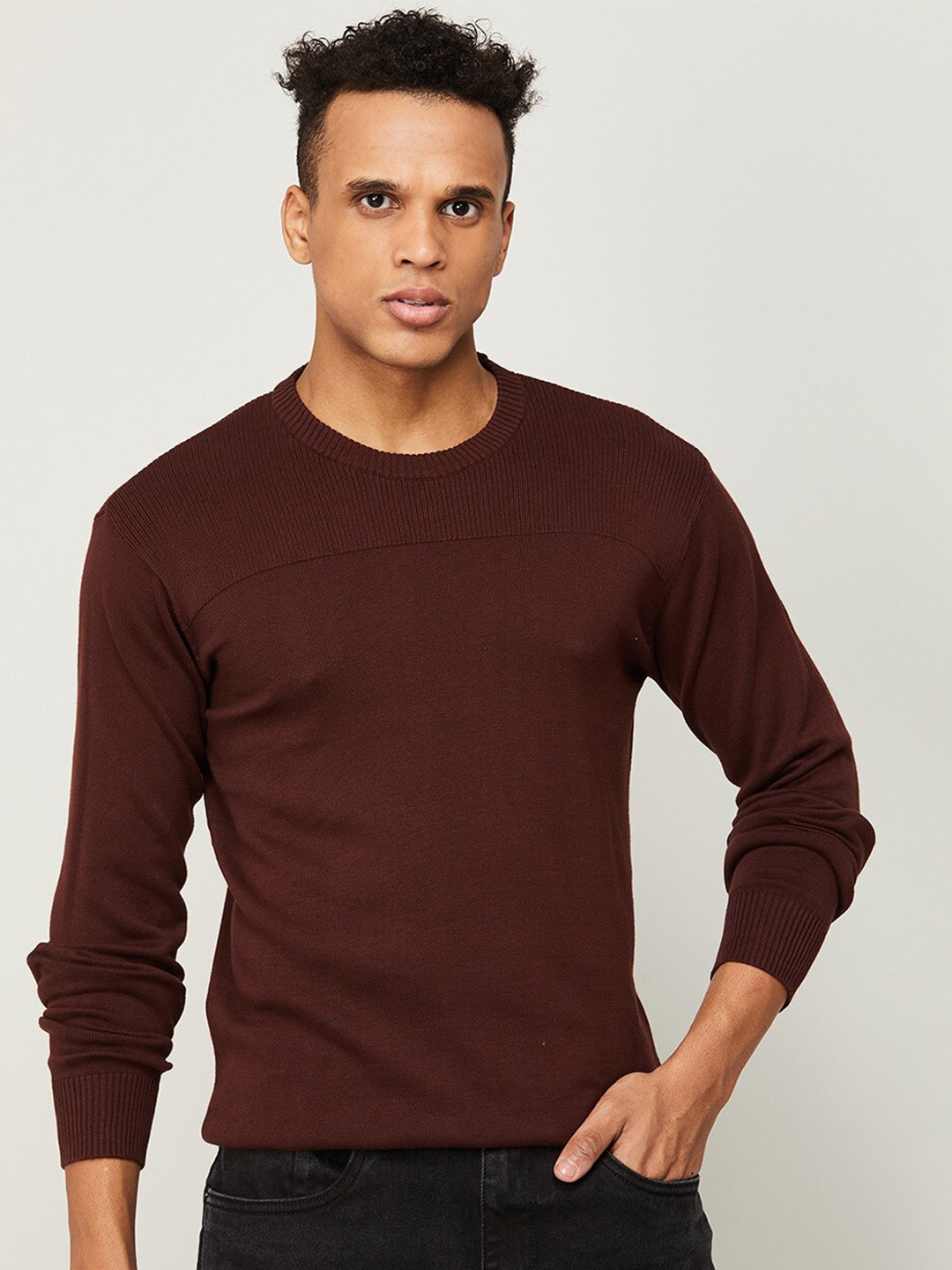 

Fame Forever by Lifestyle Men Brown Sweatshirt