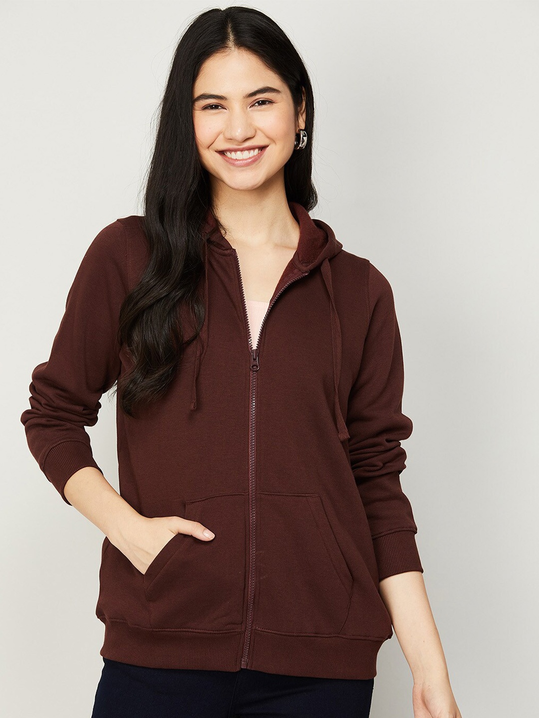

Fame Forever by Lifestyle Women Brown Hooded Sweatshirt