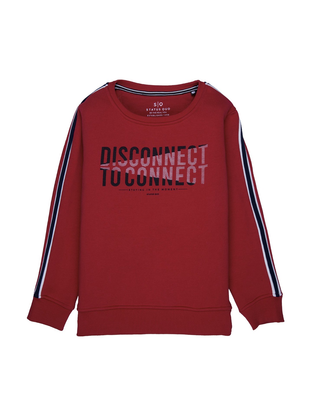 

Status Quo Boys Red Printed Sweatshirt