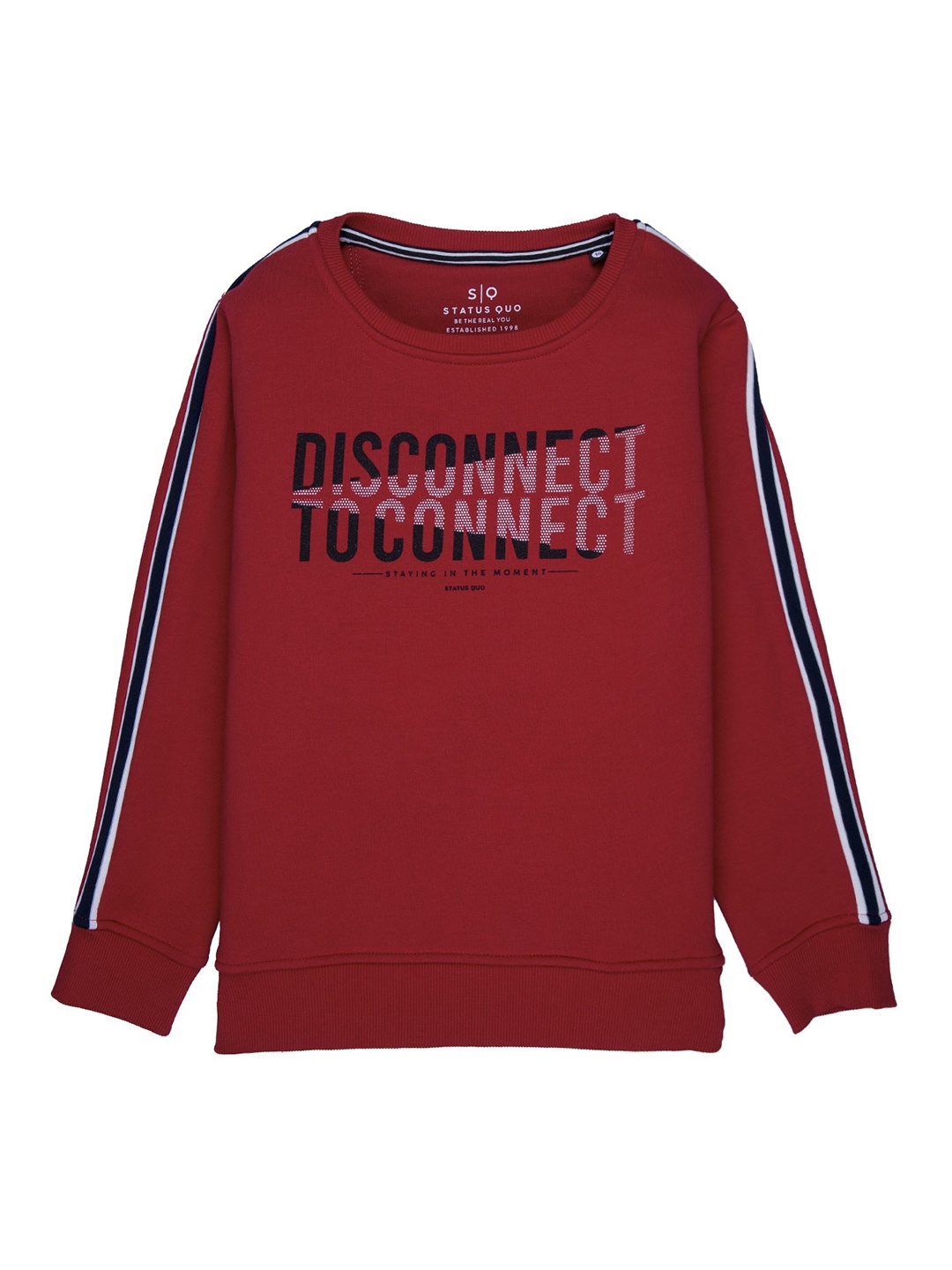 

Status Quo Boys Red Printed Sweatshirt