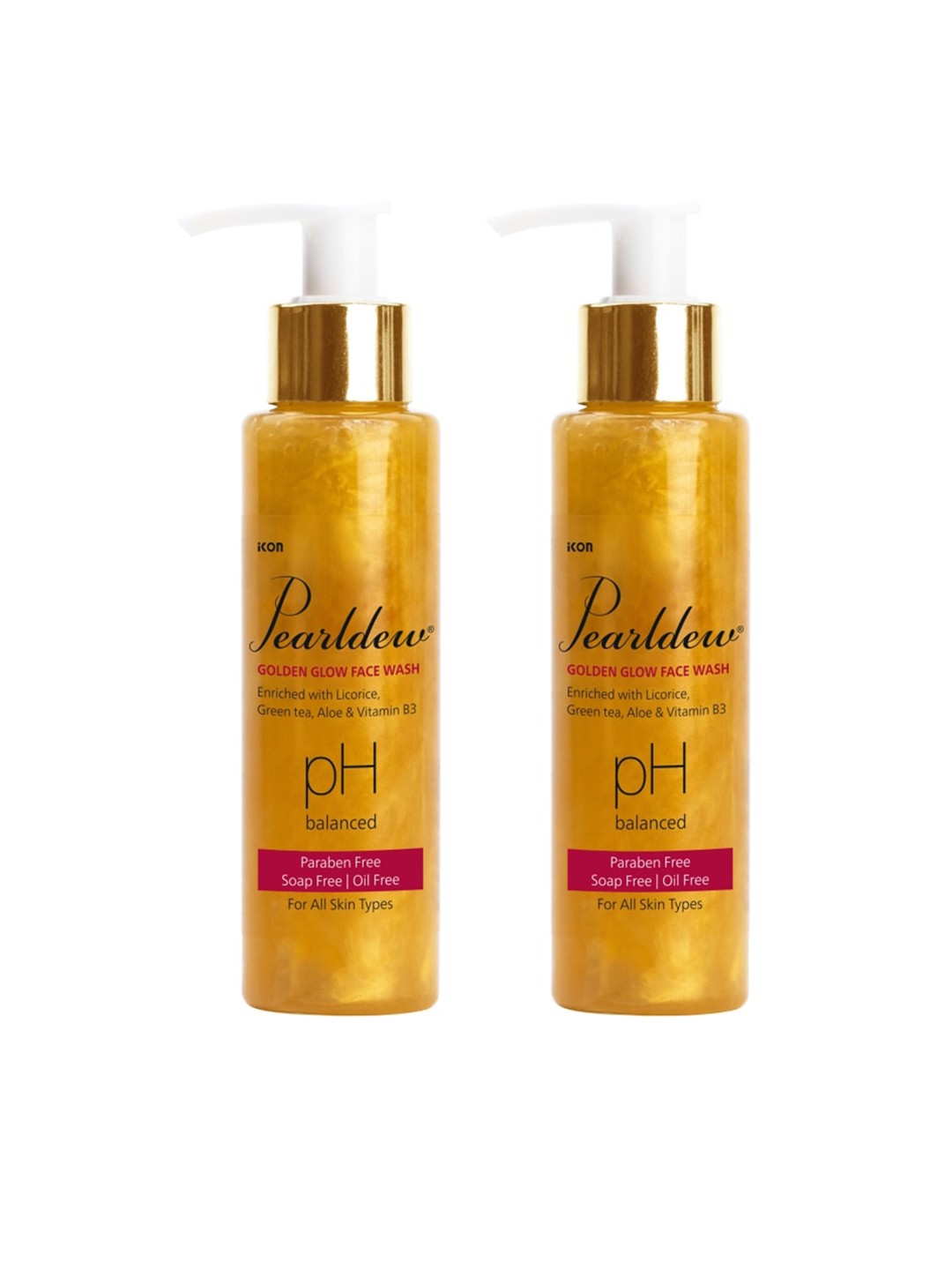 

Pearldew Set Of 2 Golden Glow Face Wash, Na