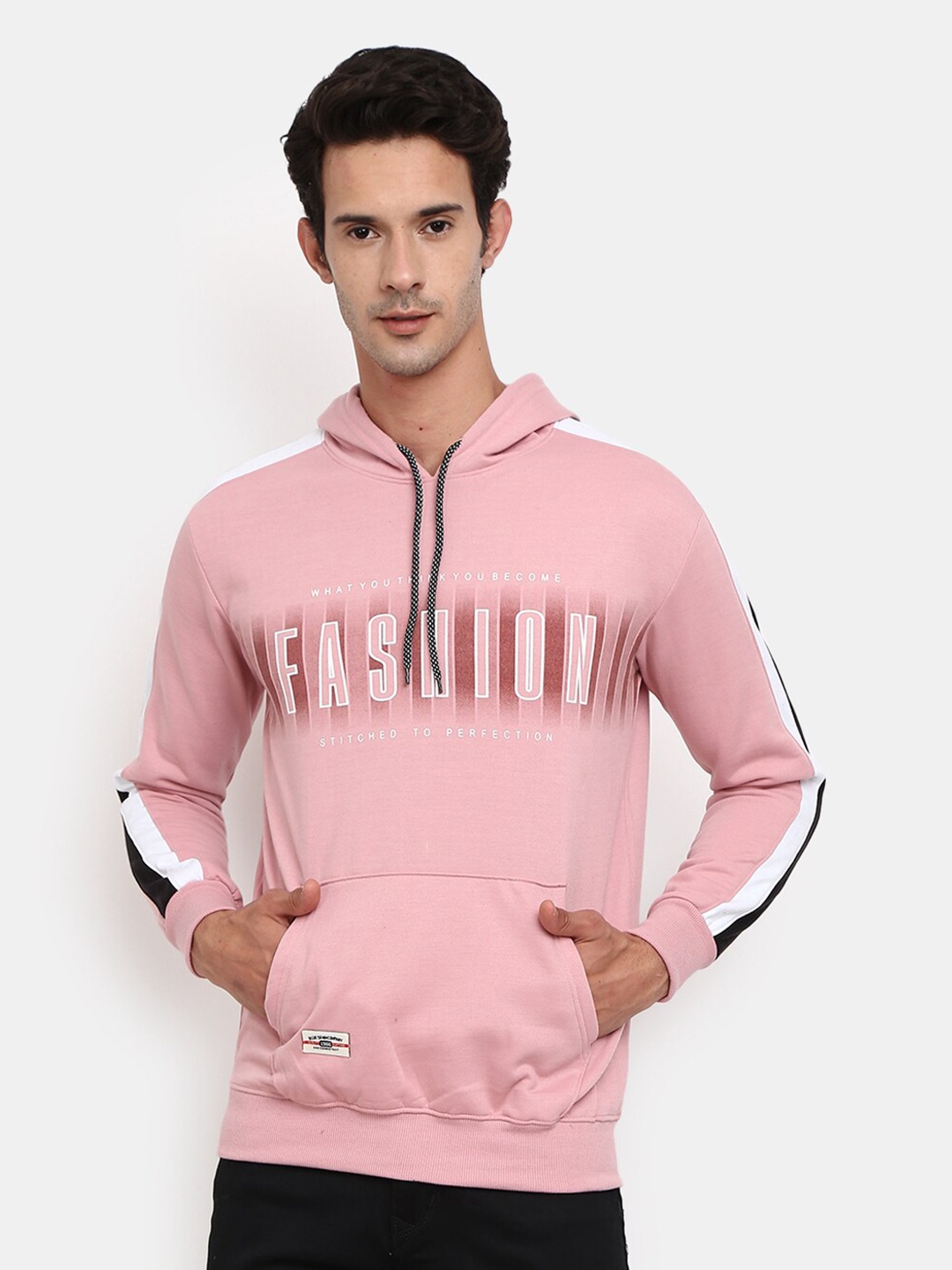 

V-Mart Men Pink Printed Sweatshirt