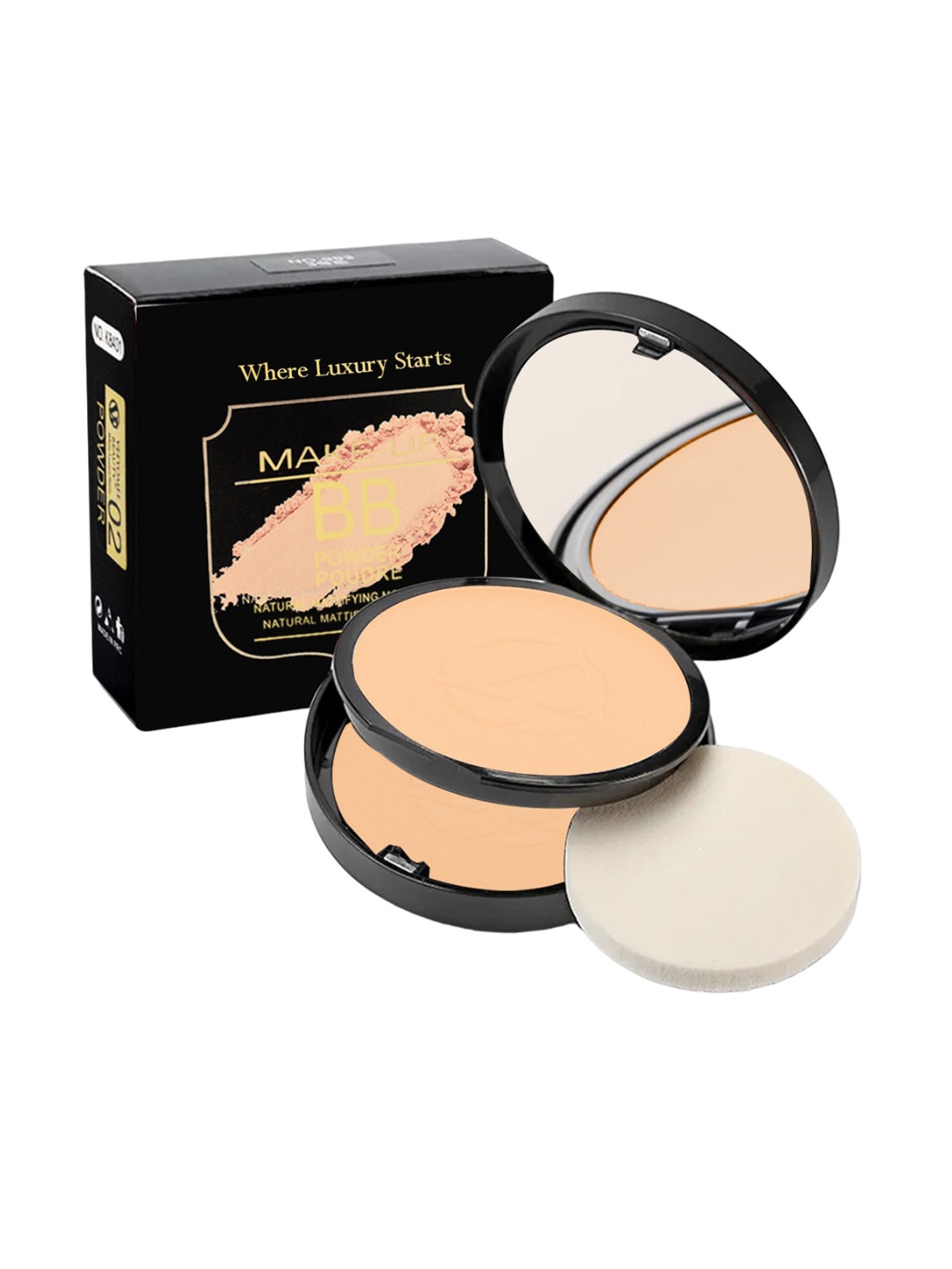

Adbeni Make-Up BB Matte Compact Powder - 20g - Shade 02, Beige