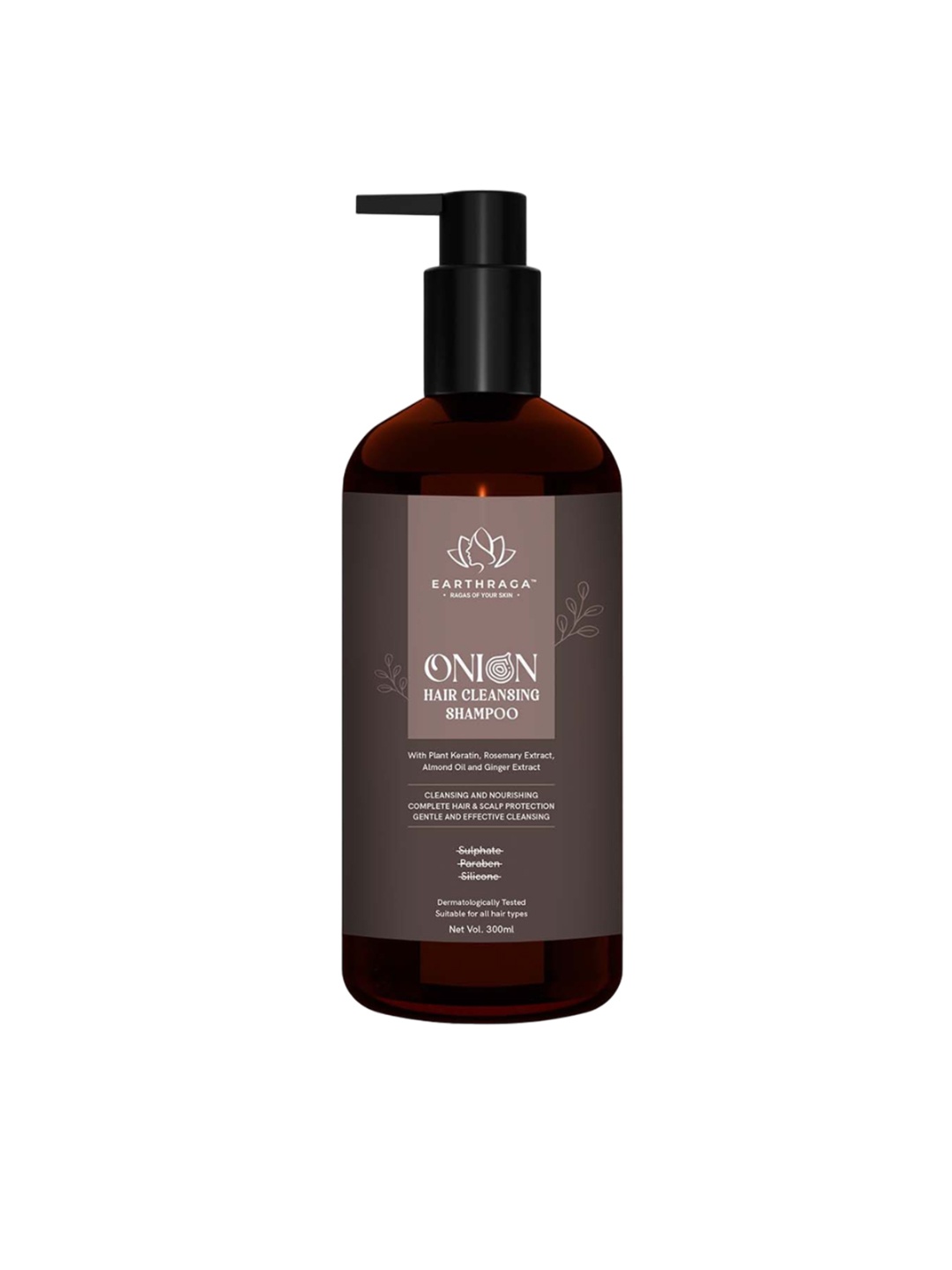 

Earthraga Onion Hair Cleansing Shampoo- 300 ml, Brown