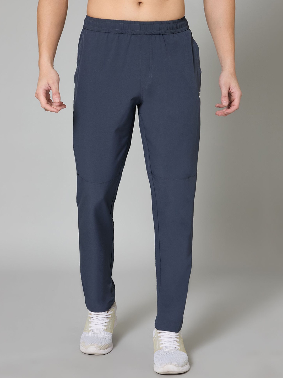 

TURNFIT Men Printed Mid Rise Track Pants, Charcoal