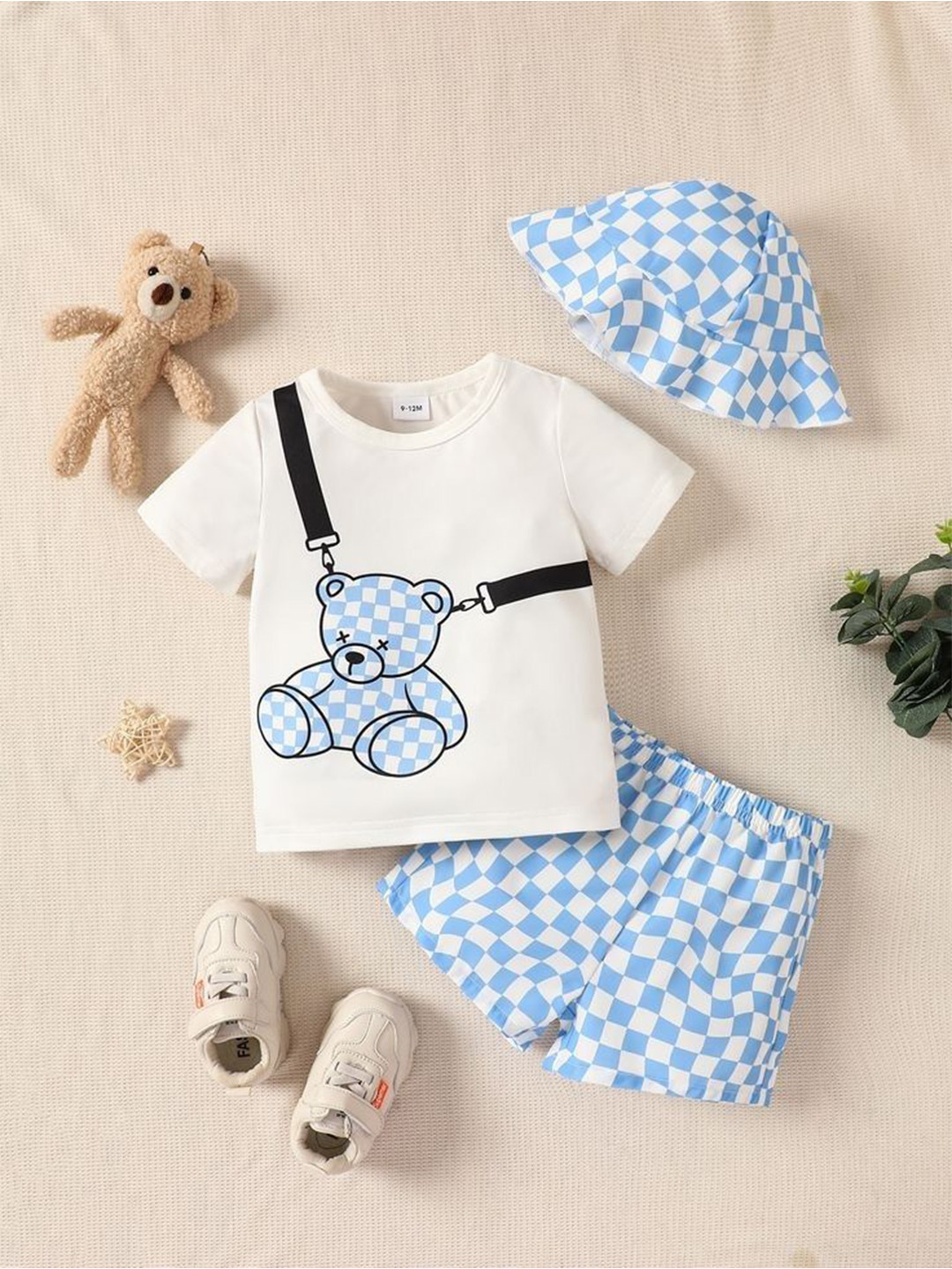 

COLORWINGS Boys Printed T-shirt With Short, Blue