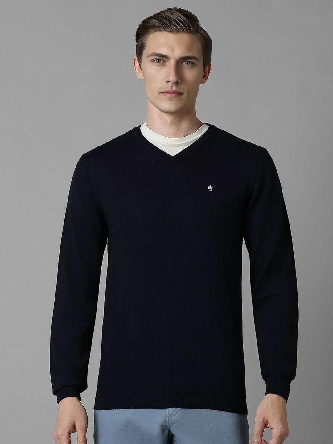 

Louis Philippe Men Pullover, Navy blue