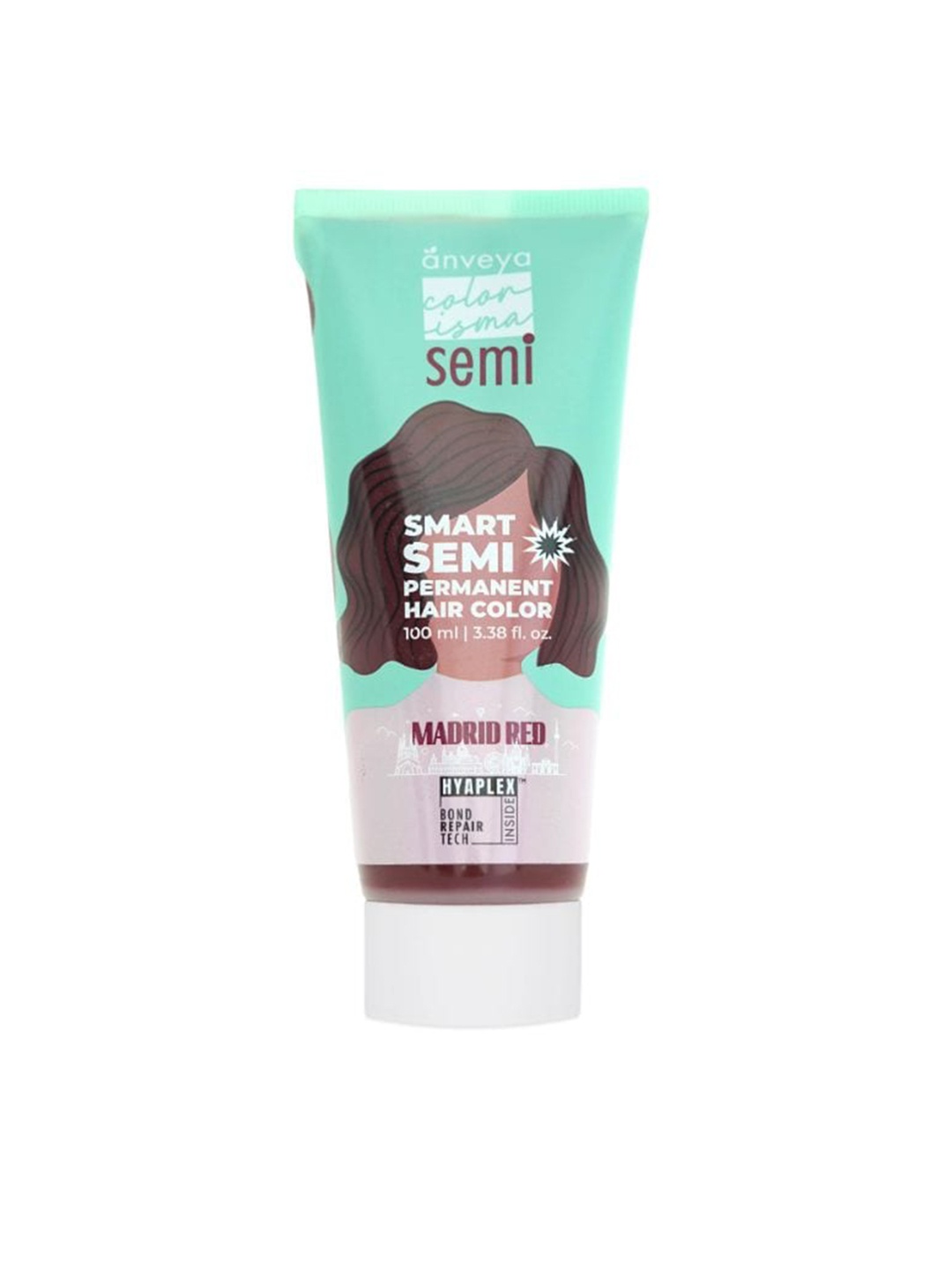 

anveya Colorisma Smart Semi Permanent Hair Color 100 ml - Madrid Red