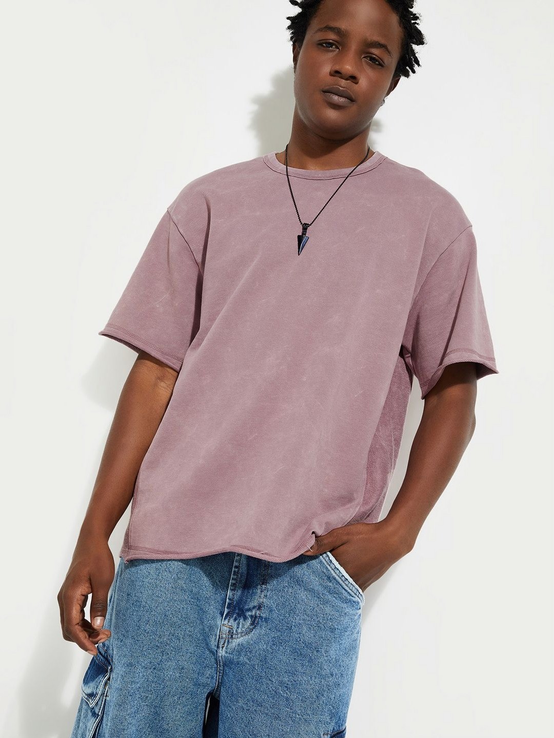 

max URB_N Men Oversized T-shirt, Pink