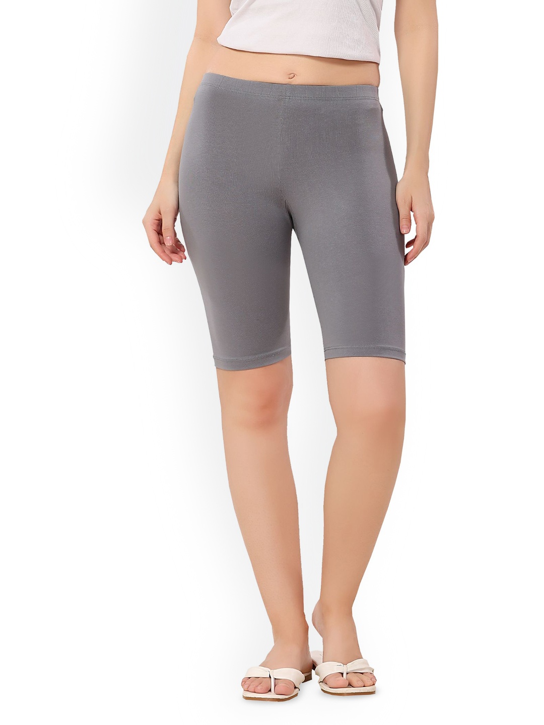 

TRASA Women Slim Fit Cycling Sports Shorts, Grey