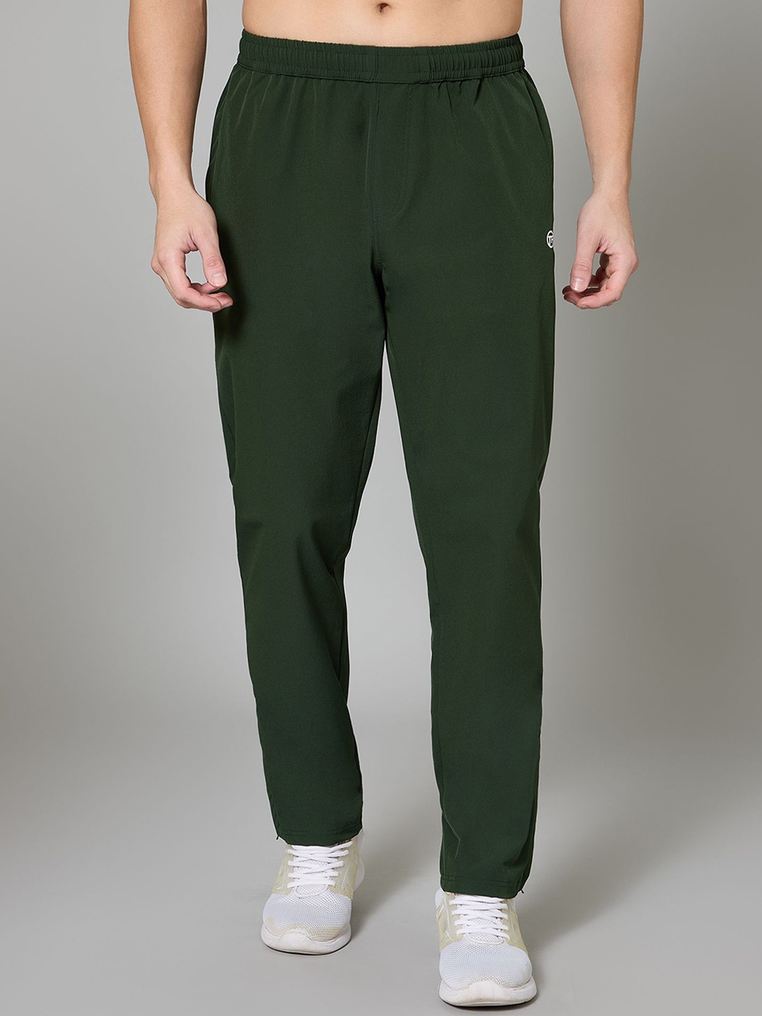 

TURNFIT Men Mid-Rise Track Pants, Olive