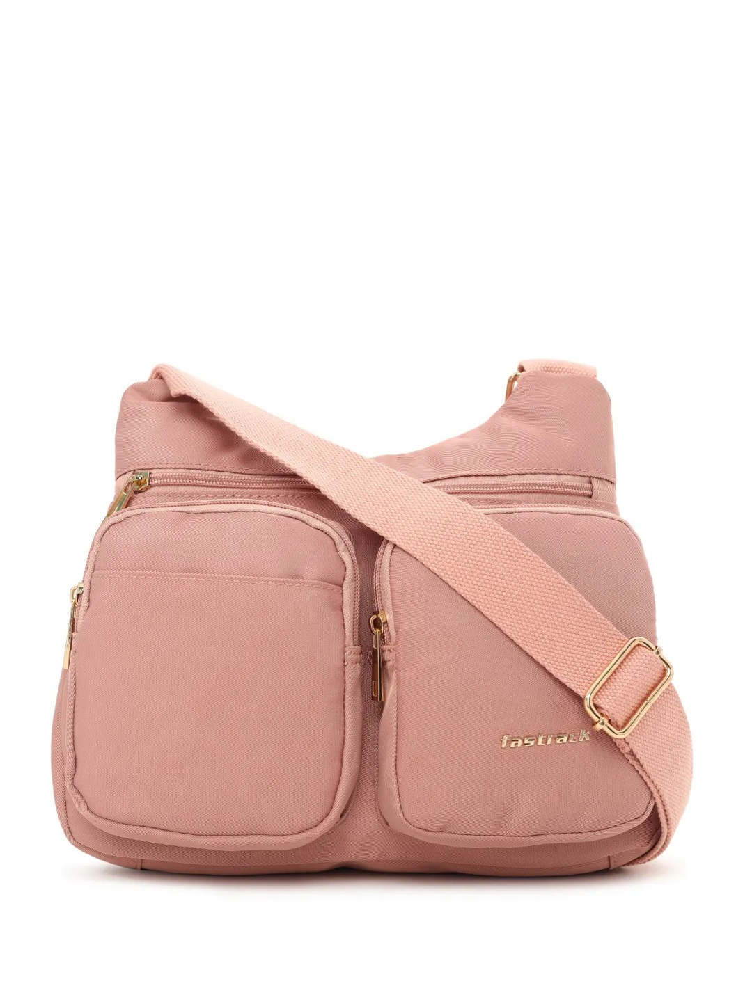 

Fastrack Women Solid Sling Bag, Pink