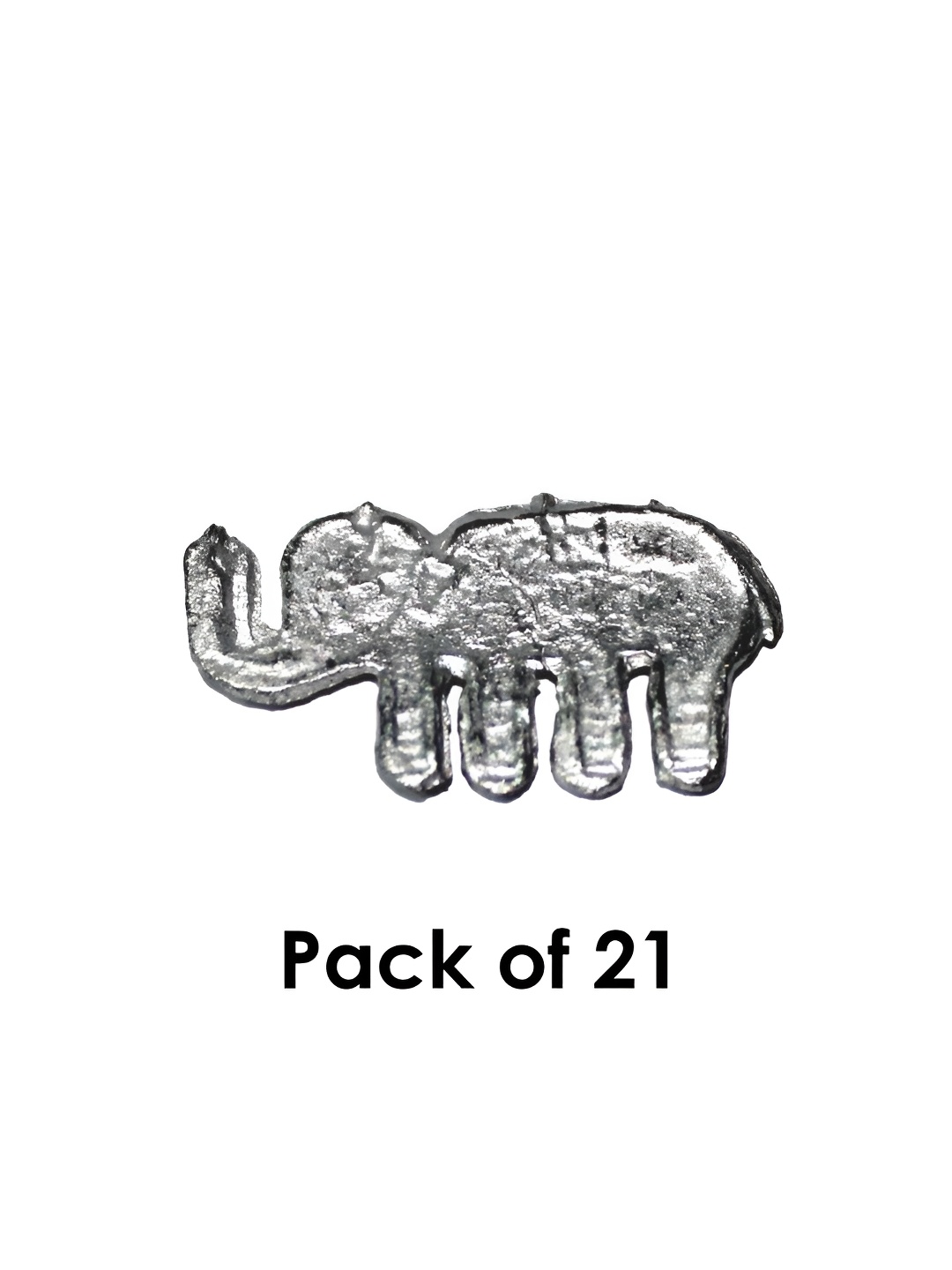 

DOKCHAN Silver-Toned 21 Pieces Metal Ranga Astrological Elephant