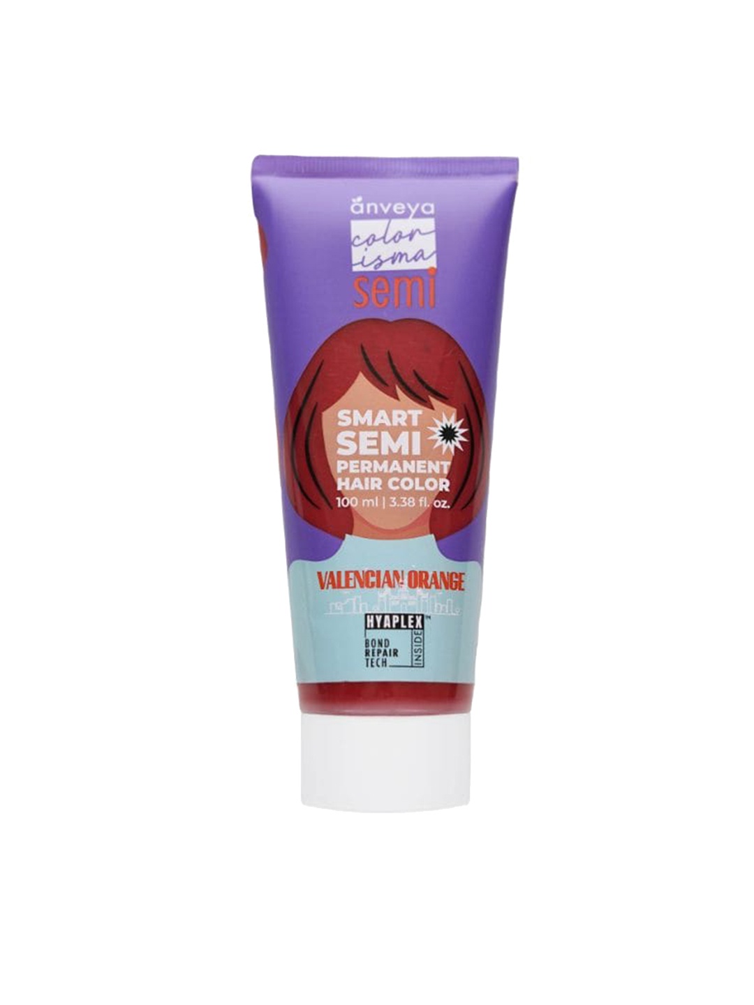 

anveya Colorisma Smart Semi Permanent Hair Color 100 ml - Valencian Orange