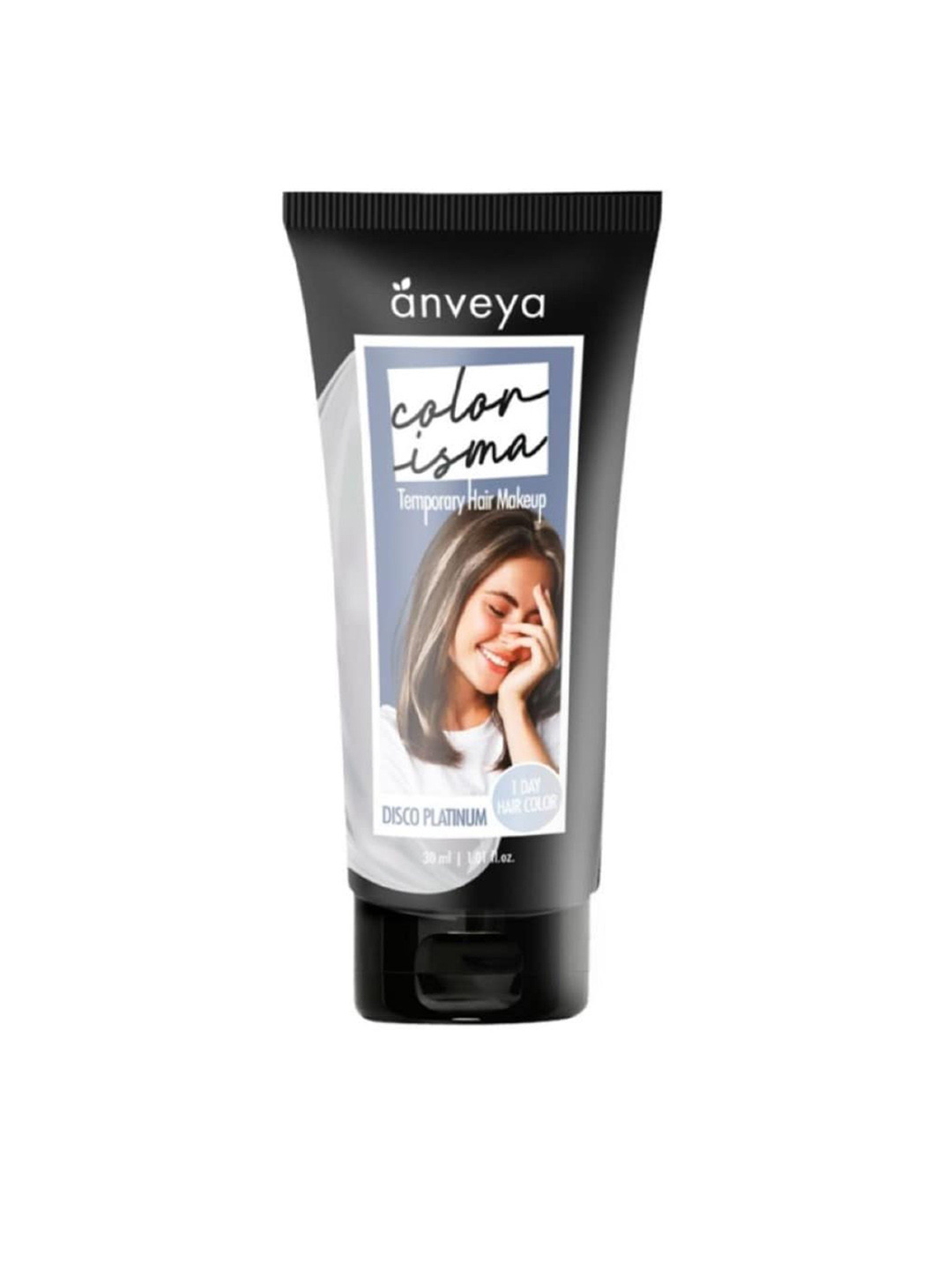 

anveya Colorisma Temporary Hair Color 30 ml - Disco Platinum, Silver