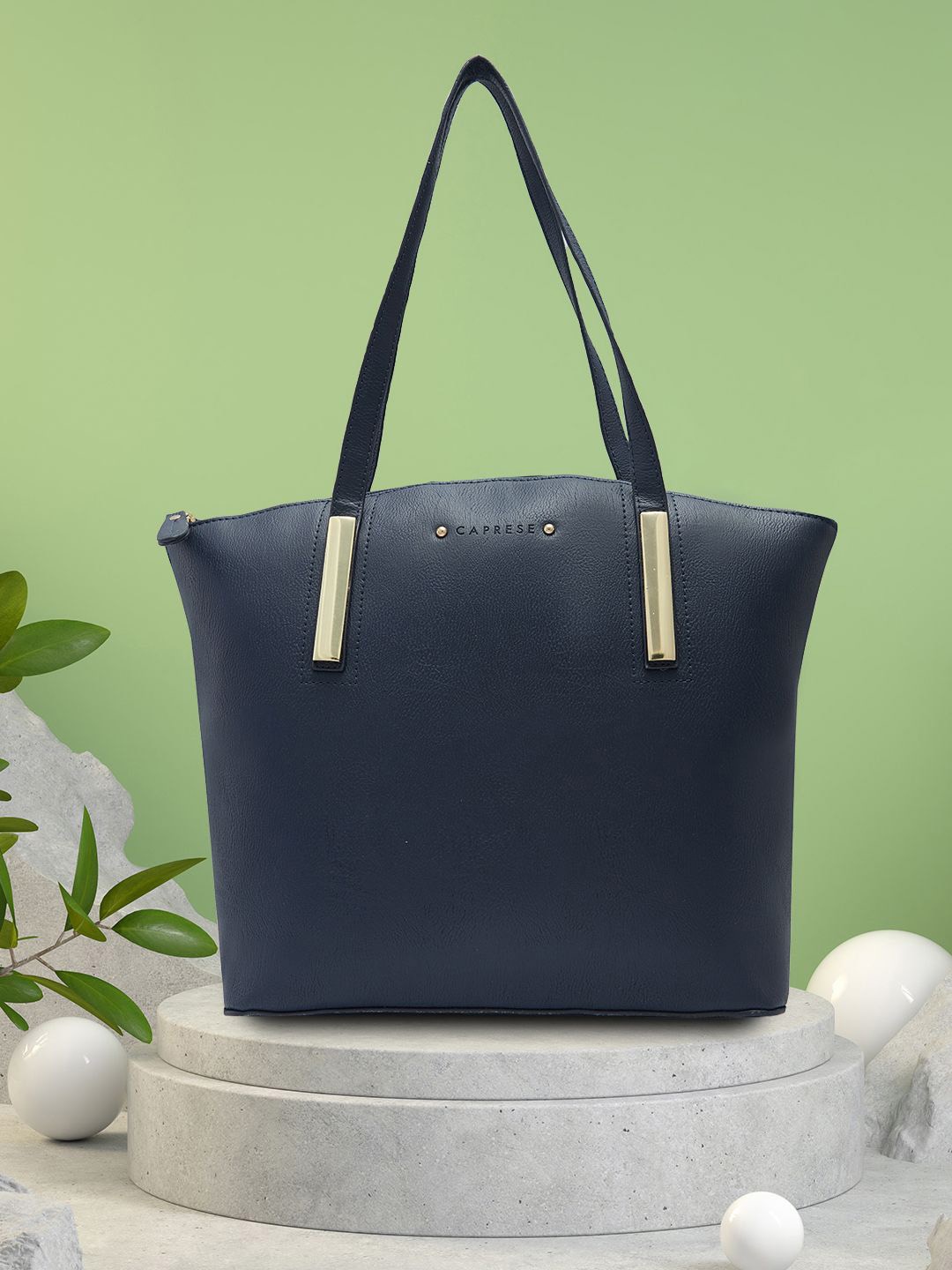 

Caprese PU Structured Shoulder Bag with Tasselled, Navy blue