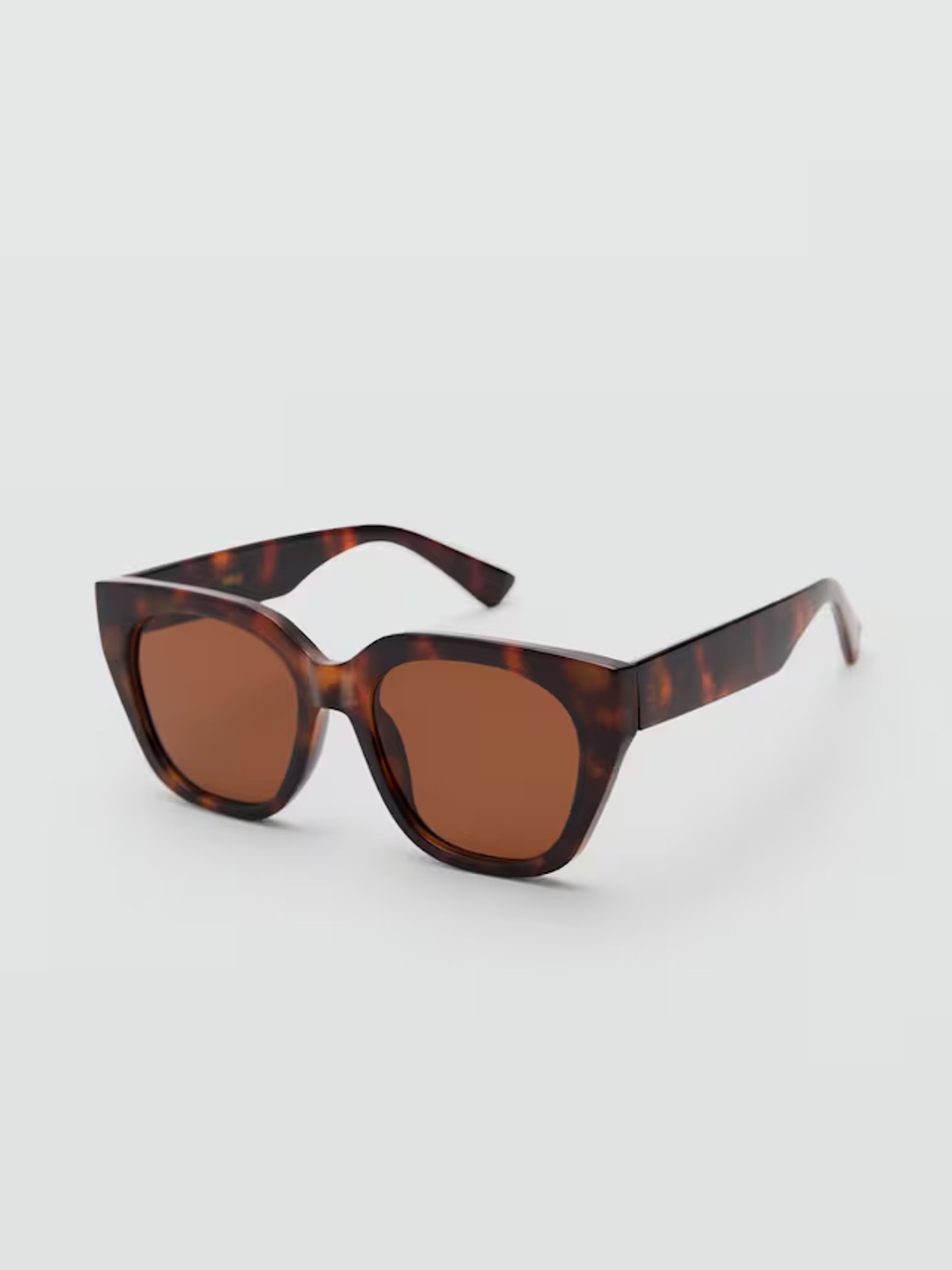 

MANGO Women Square Sunglasses with UV Protected Lens, Brown