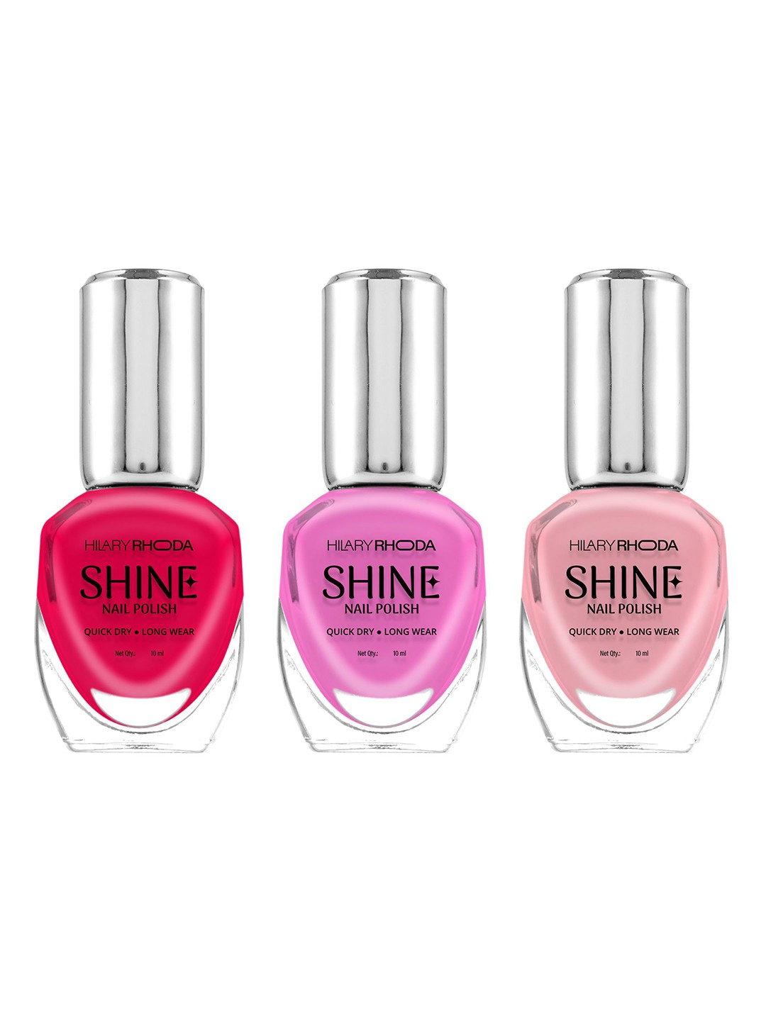 

Hilary Rhoda Mirror Shine Set Of 3 Long Wear Nail Polish - 10ml Each -Candy Dreams Set CO7, Multi