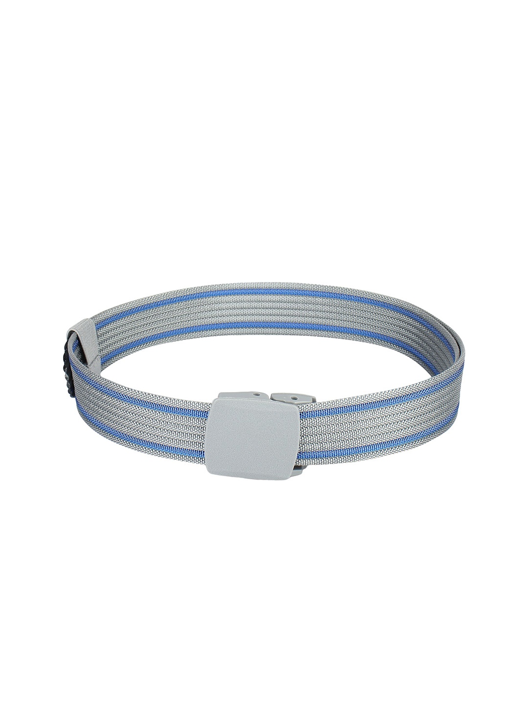 

WINSOME DEAL Men Slider Buckle Closure Textured Casual Belt, Grey
