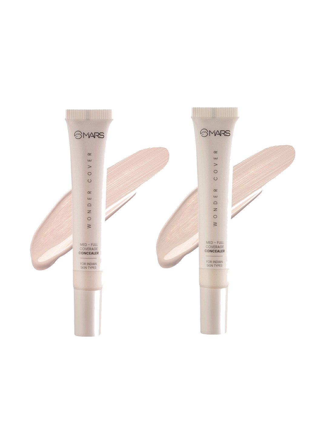 

MARS Set Of 2 Wonder Cover Long Lasting Liquid Concealer 24gm - 01+04, Cream