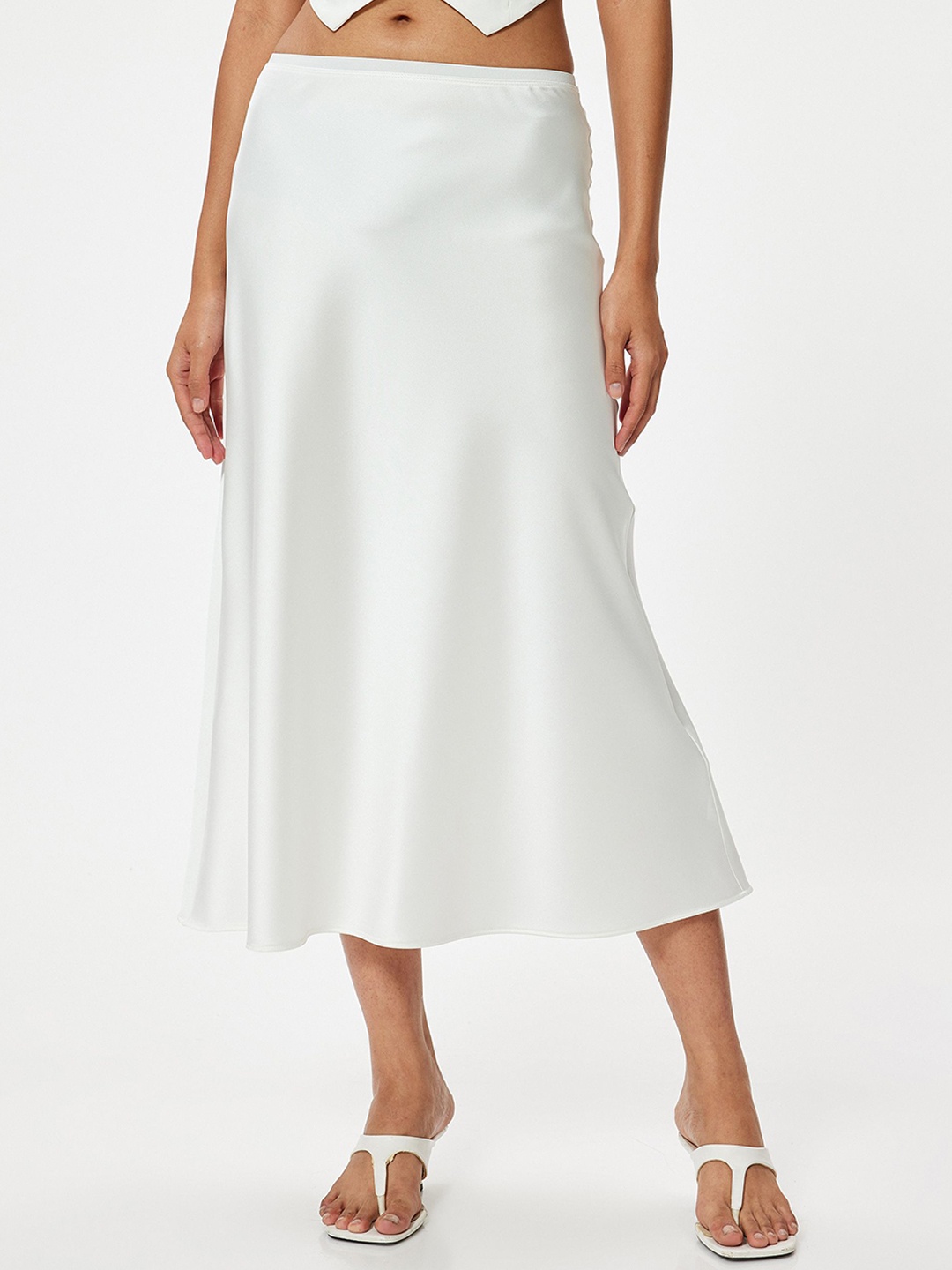 

Koton Women A-Line Midi Skirts, White