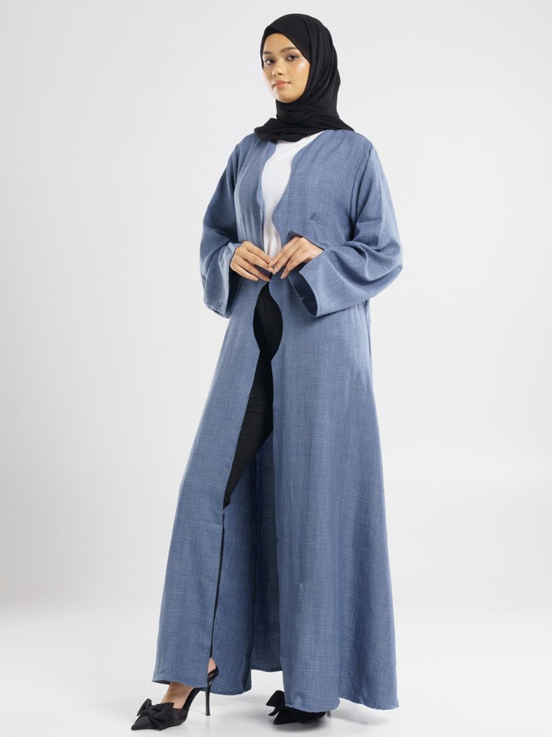 

Modest Essentials Long Sleeve Burqas With Scarf, Blue