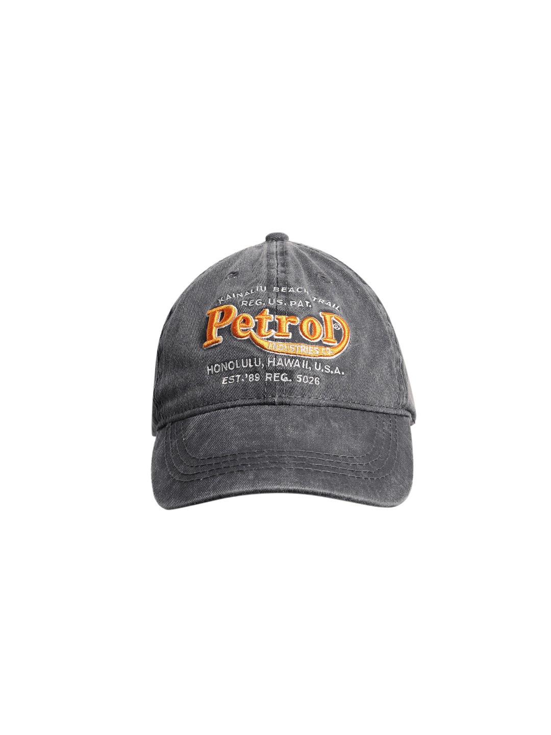 

Petrol Men Embroidered Baseball Cap, Grey