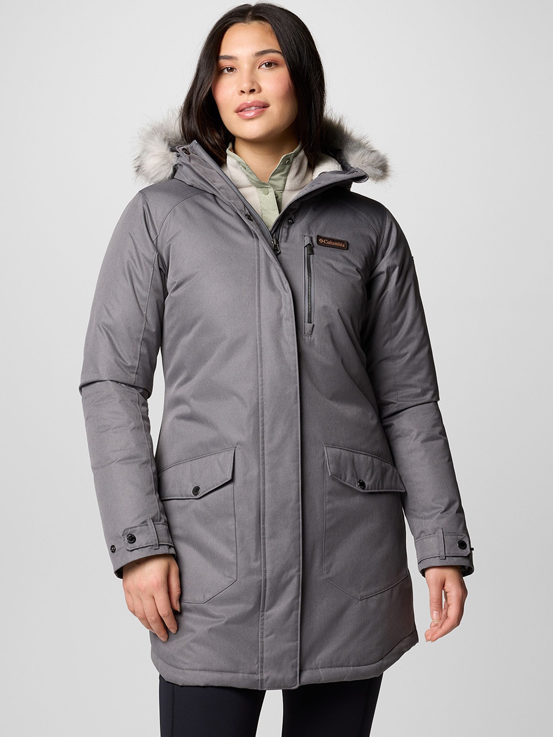 

Columbia Suttle Mountain Long Insulated Women Jacket, Grey