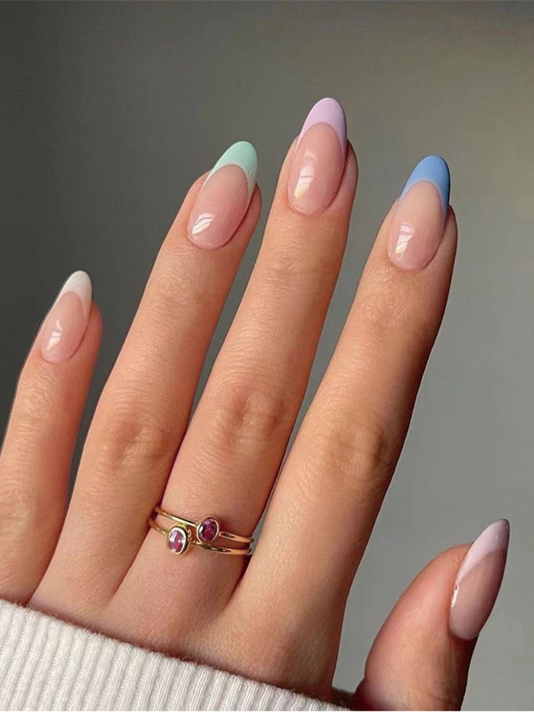 

Gush Beauty Pastel Sundae - Medium Round Nail Art, Multi
