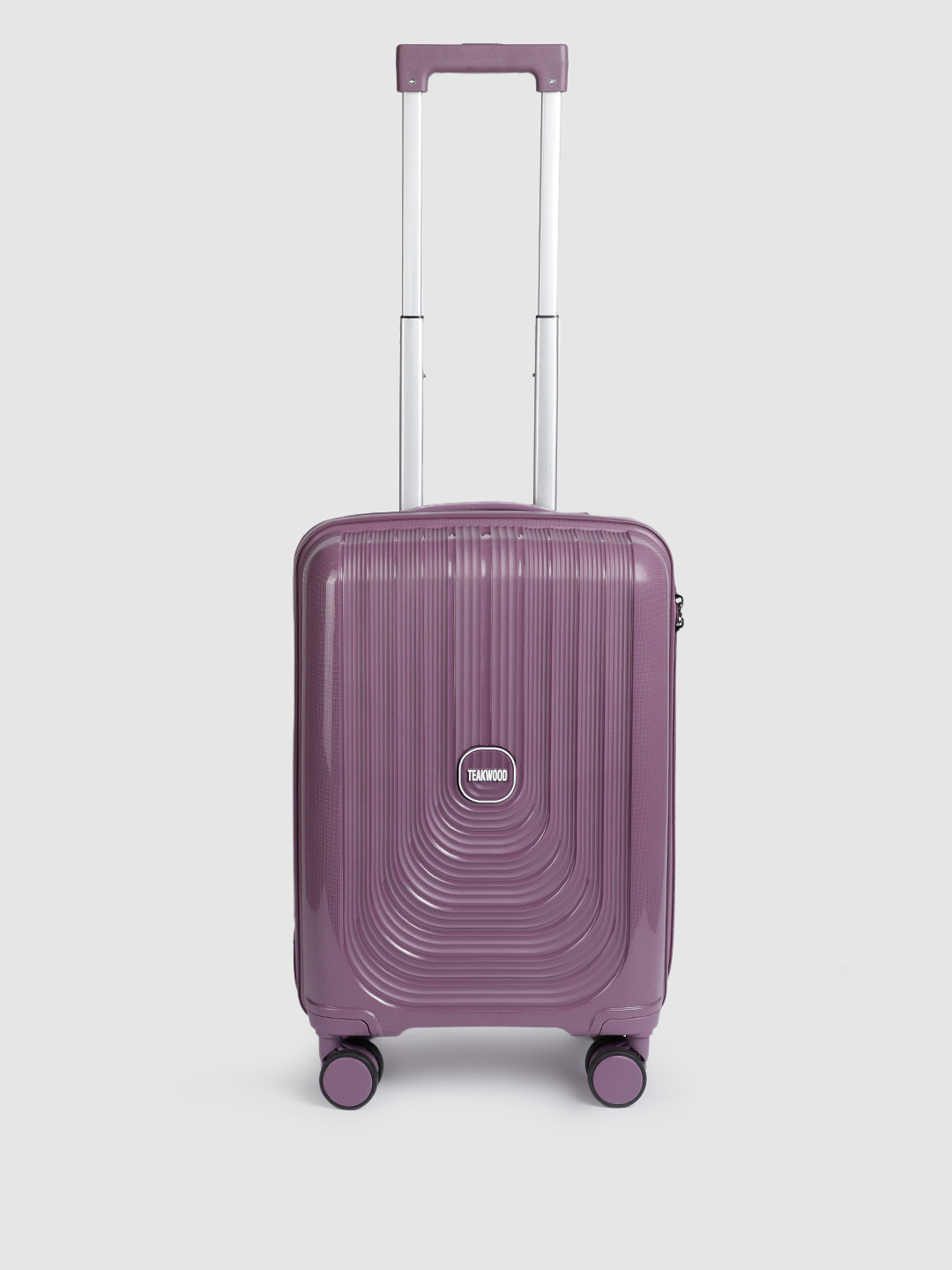 

Teakwood Leathers UBOLT Textured Hard Sided Cabin Size Trolley Bag 38L, Purple