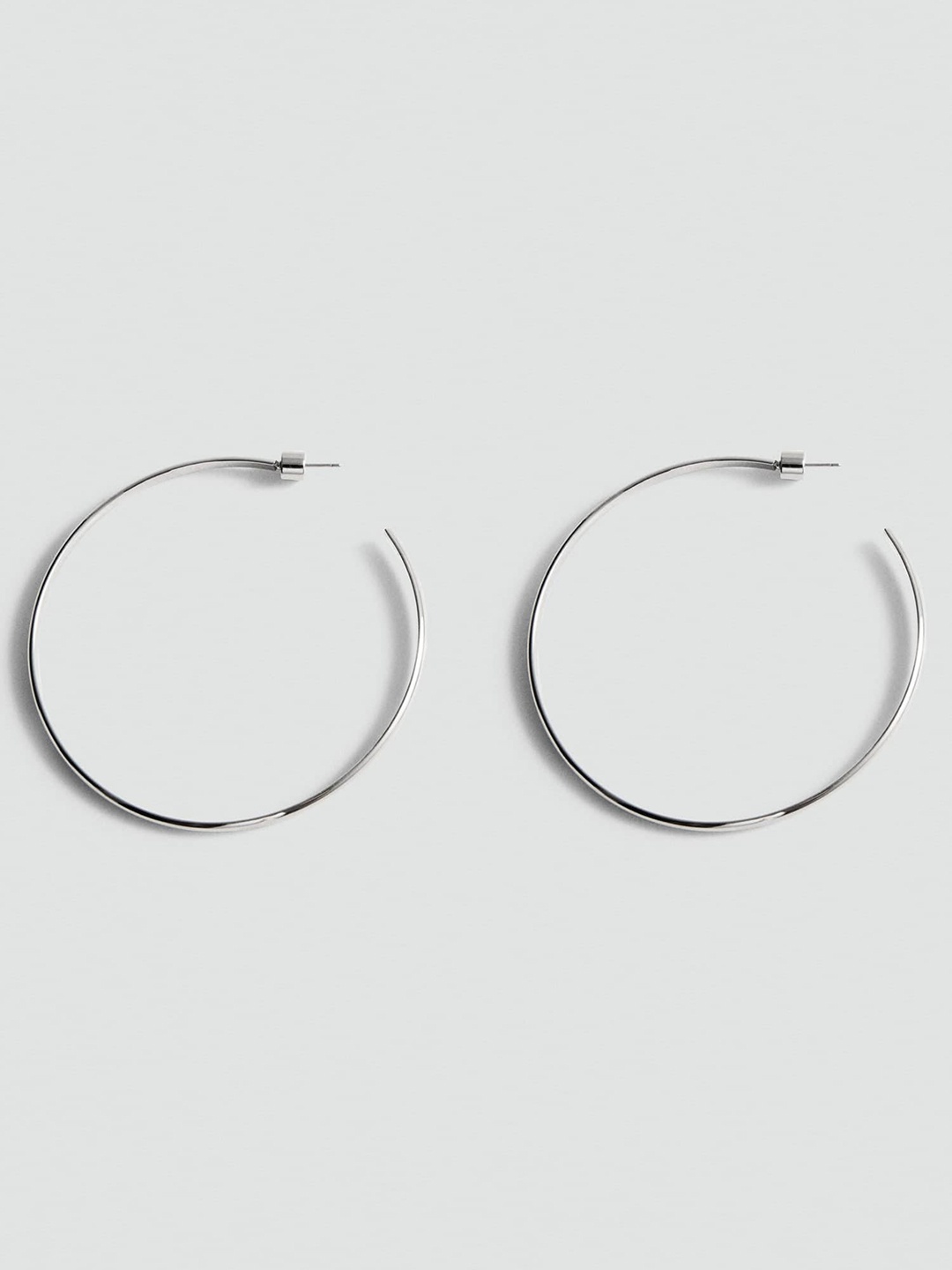 

MANGO Crescent Shaped Half Hoop Earrings, Silver