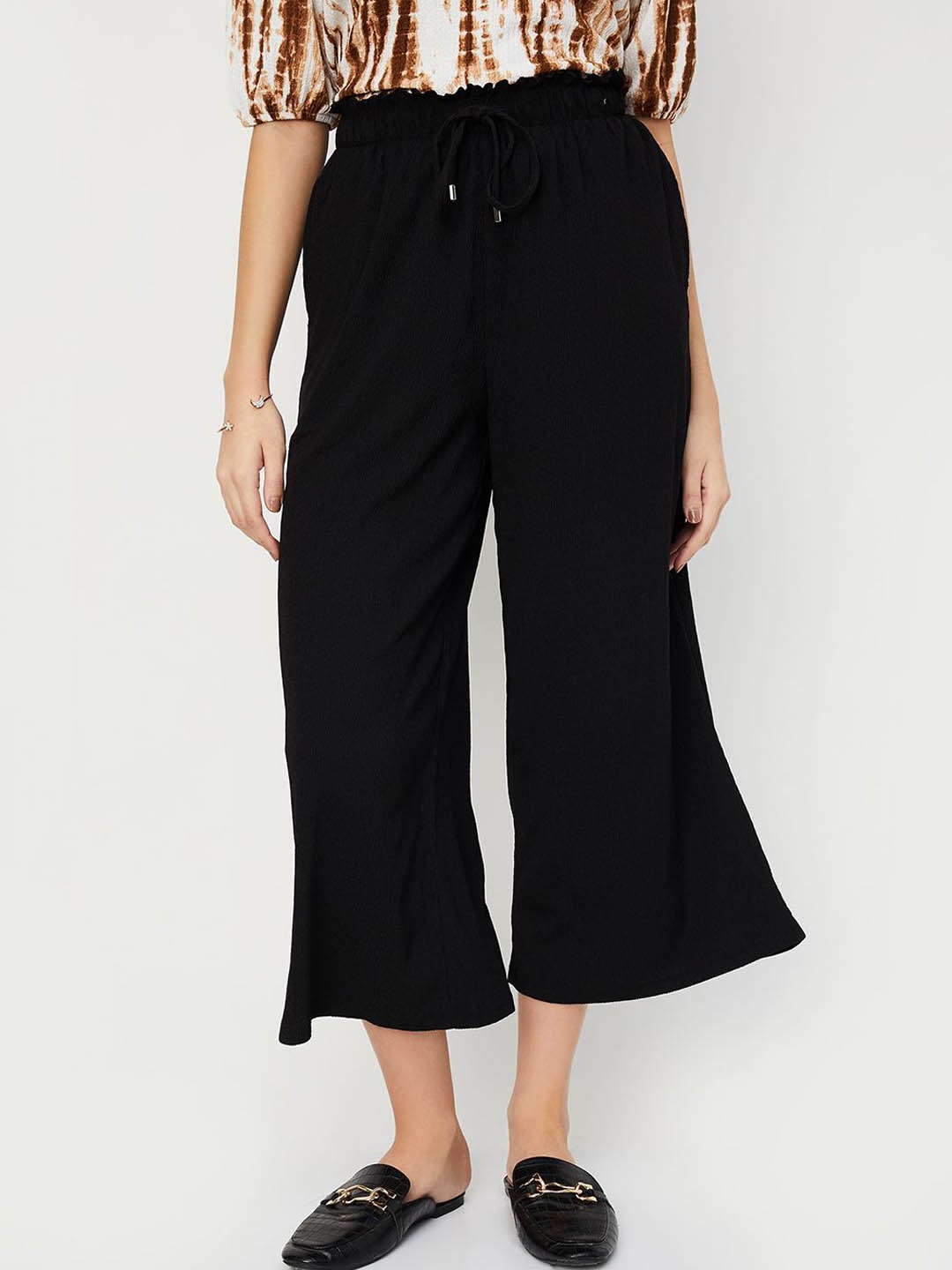 

max Women Culottes Trousers, Black